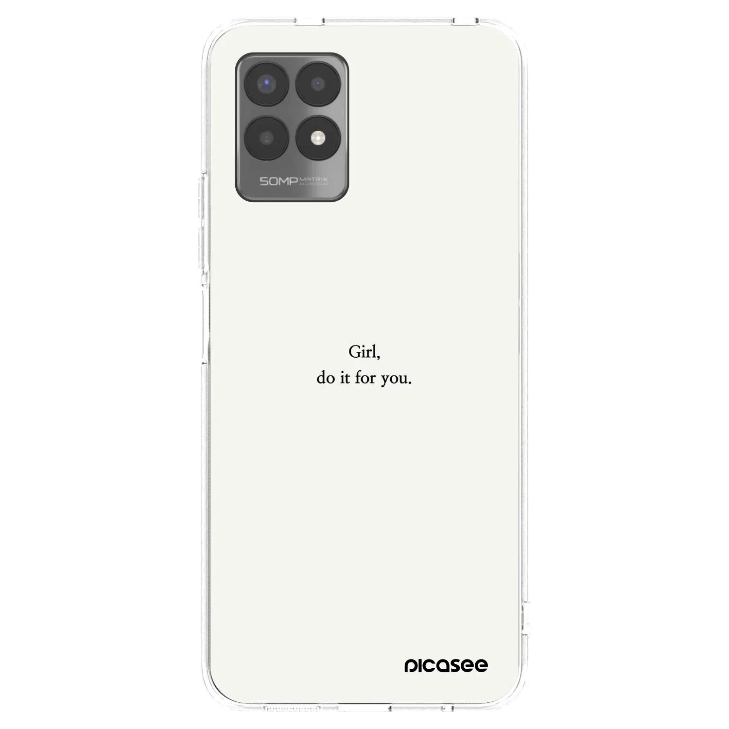 Picasee silikónový prehľadný obal pre Realme 8i - Girl, do it for you