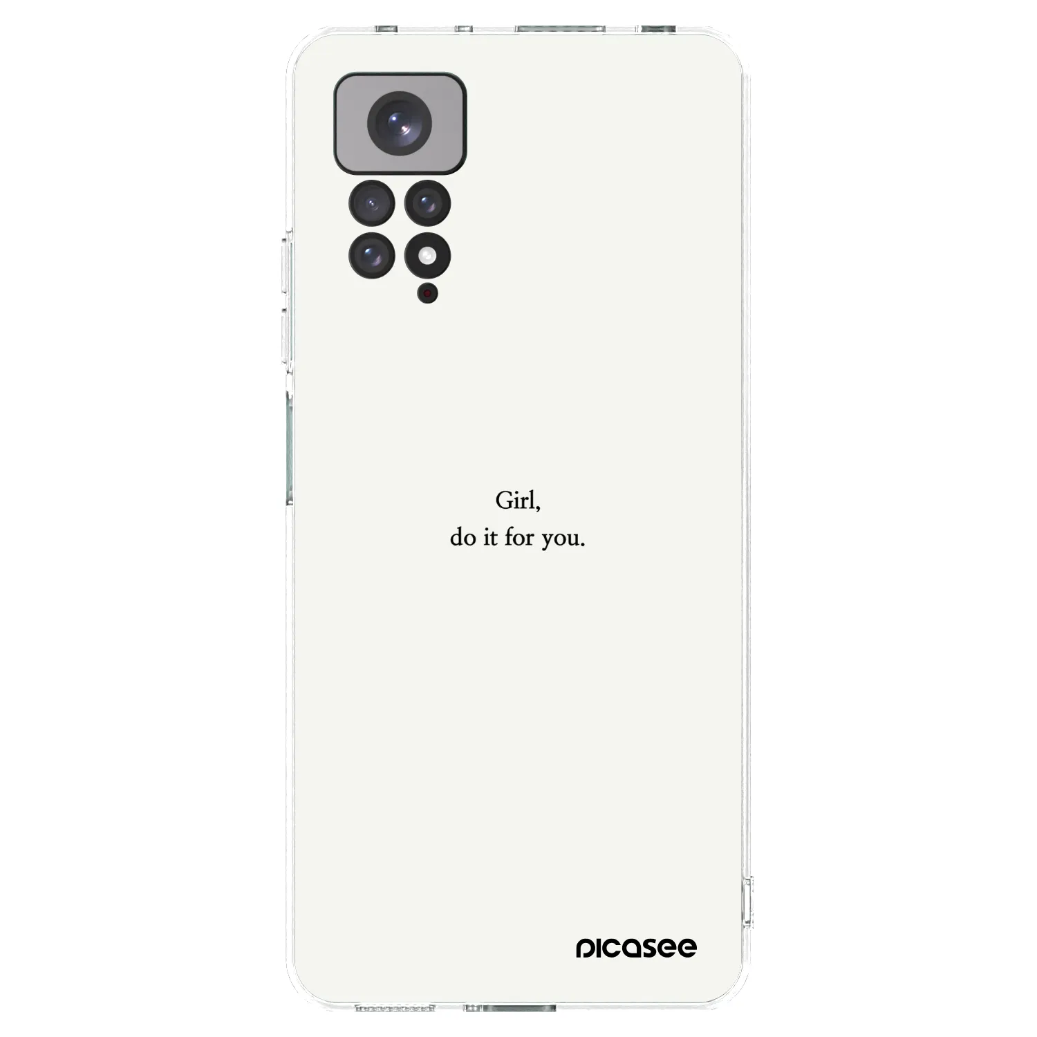 Picasee silikónový prehľadný obal pre Xiaomi Redmi Note 11S 4G - Girl, do it for you