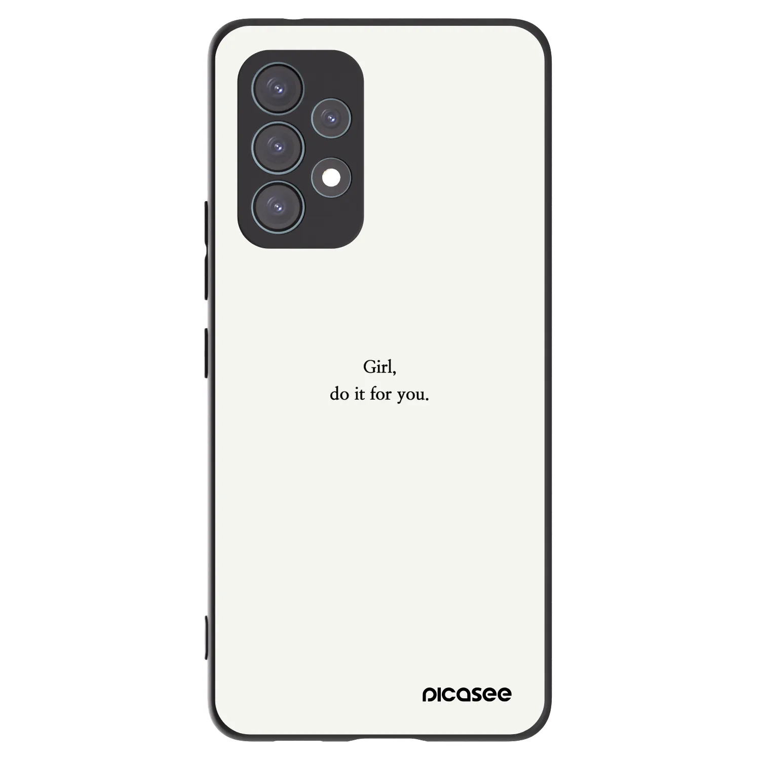 Picasee silikónový čierny obal pre Samsung Galaxy A53 5G A536 - Girl, do it for you