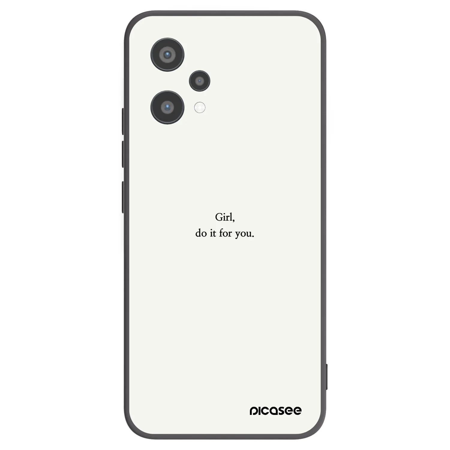 Picasee silikónový čierny obal pre Realme 9 Pro 5G - Girl, do it for you