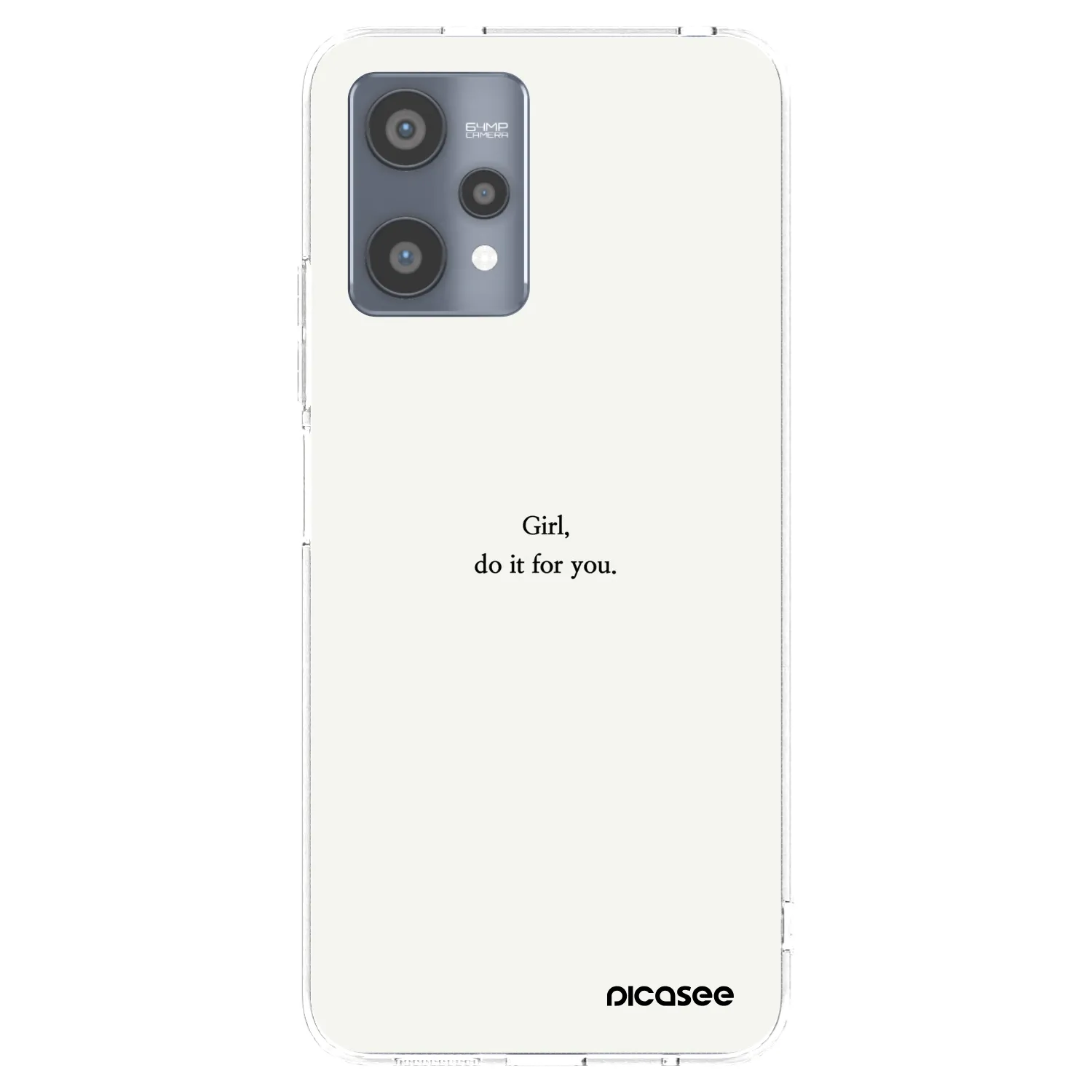Picasee silikónový prehľadný obal pre Realme 9 Pro 5G - Girl, do it for you