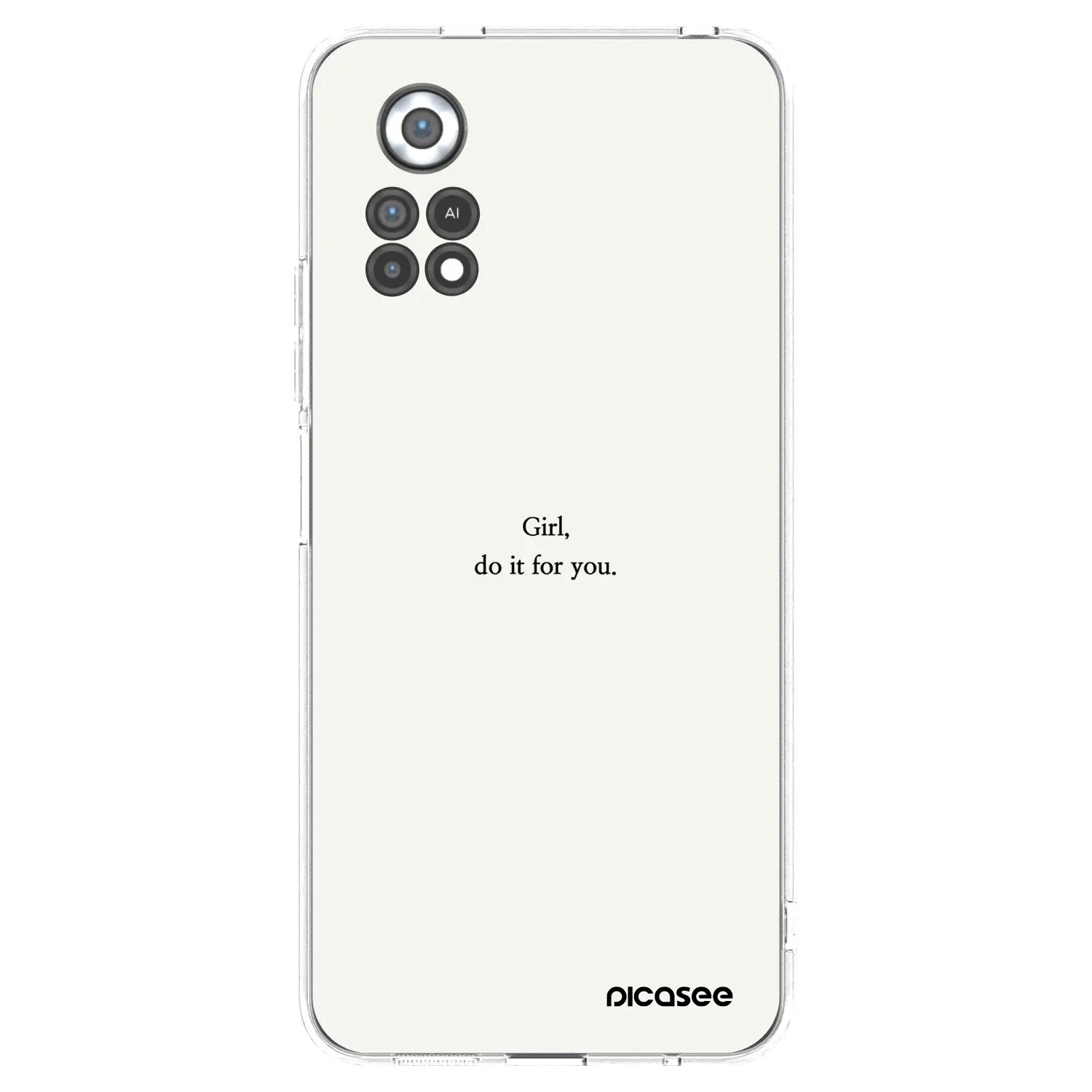 Picasee silikónový prehľadný obal pre Xiaomi Poco X4 Pro 5G - Girl, do it for you