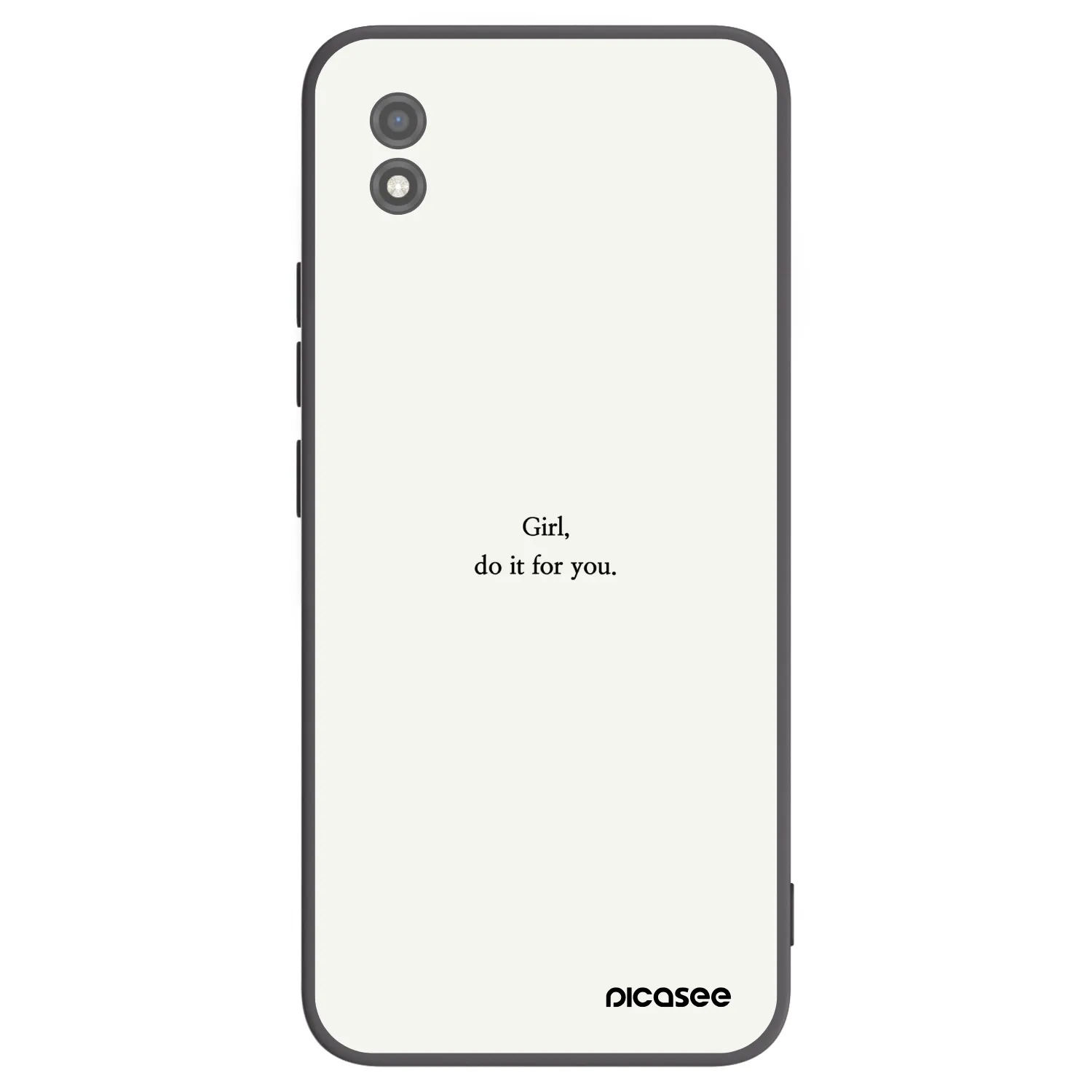 Picasee silikónový čierny obal pre Realme C11 (2021) - Girl, do it for you