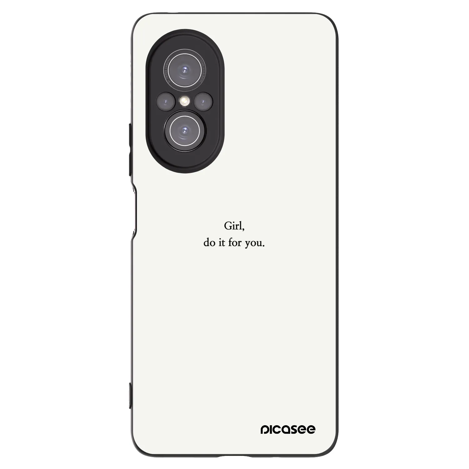 Picasee silikónový čierny obal pre Huawei Nova 9 SE - Girl, do it for you