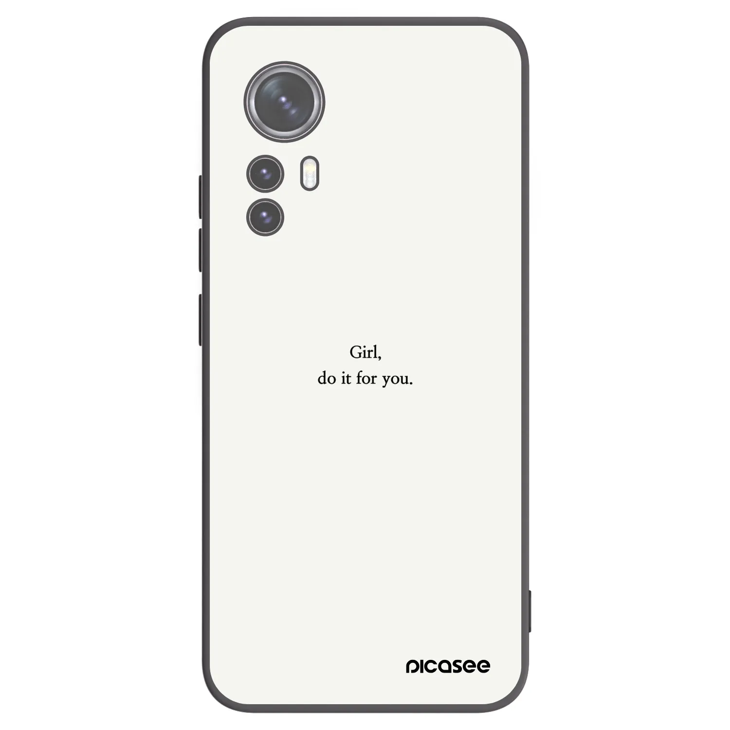 Picasee silikónový čierny obal pre Xiaomi 12 - Girl, do it for you