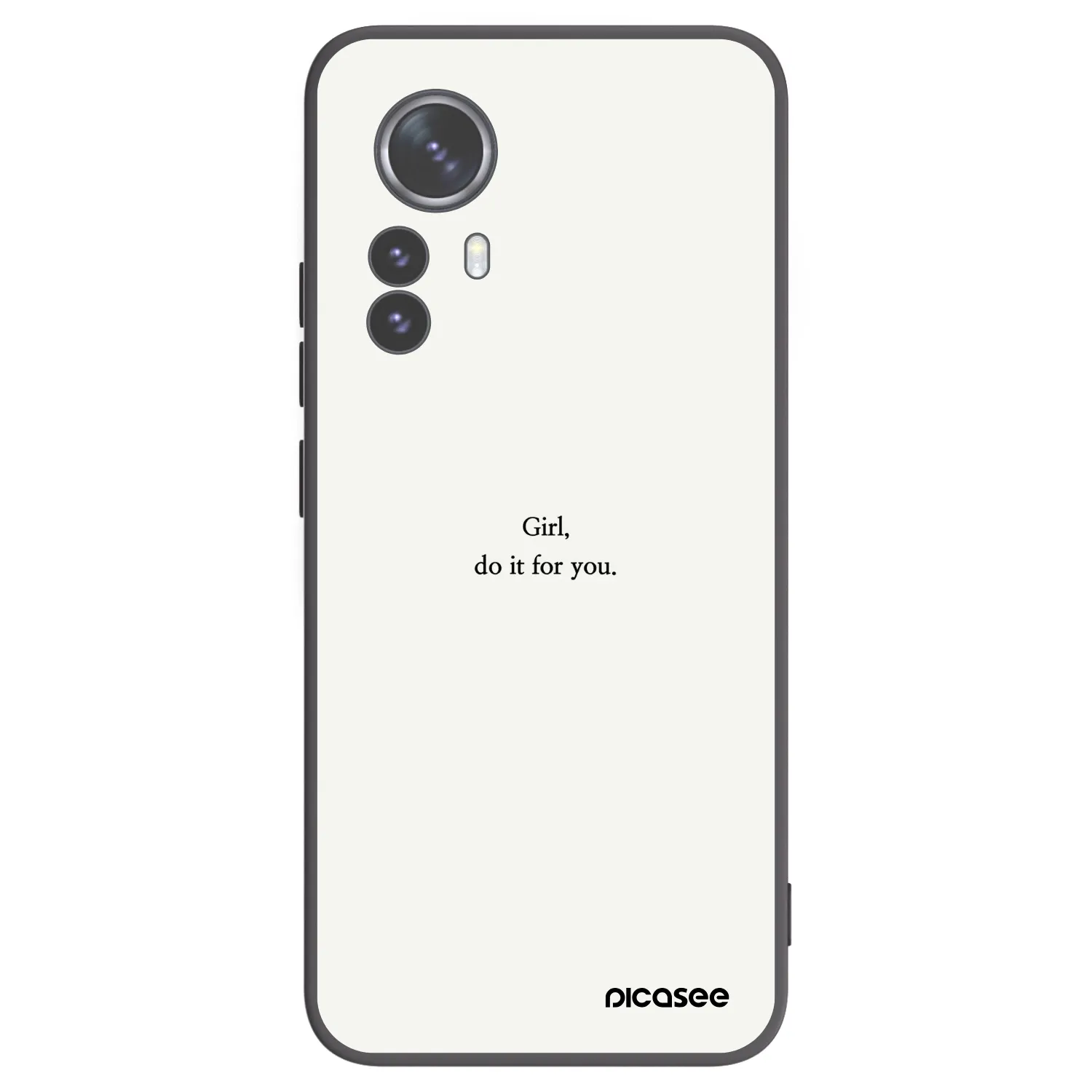 Picasee silikónový čierny obal pre Xiaomi 12 Pro - Girl, do it for you