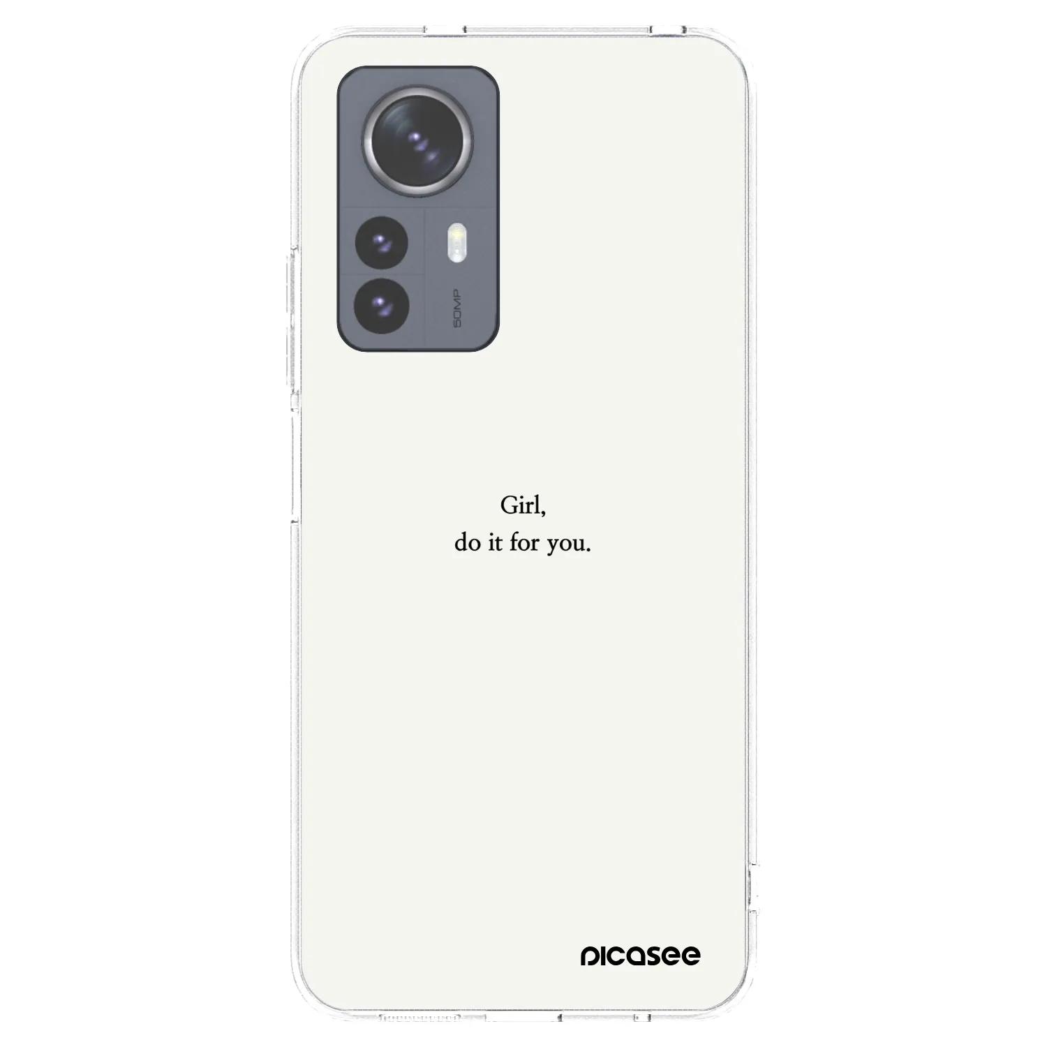Picasee silikónový prehľadný obal pre Xiaomi 12 Pro - Girl, do it for you