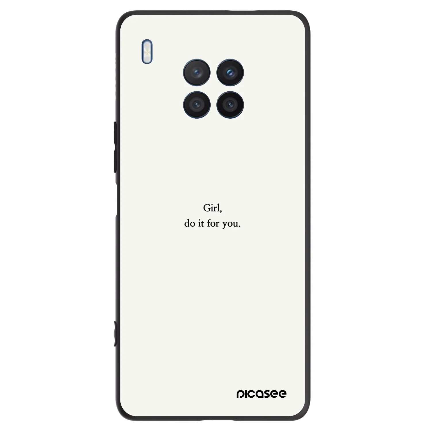 Picasee silikónový čierny obal pre Honor 50 Lite - Girl, do it for you