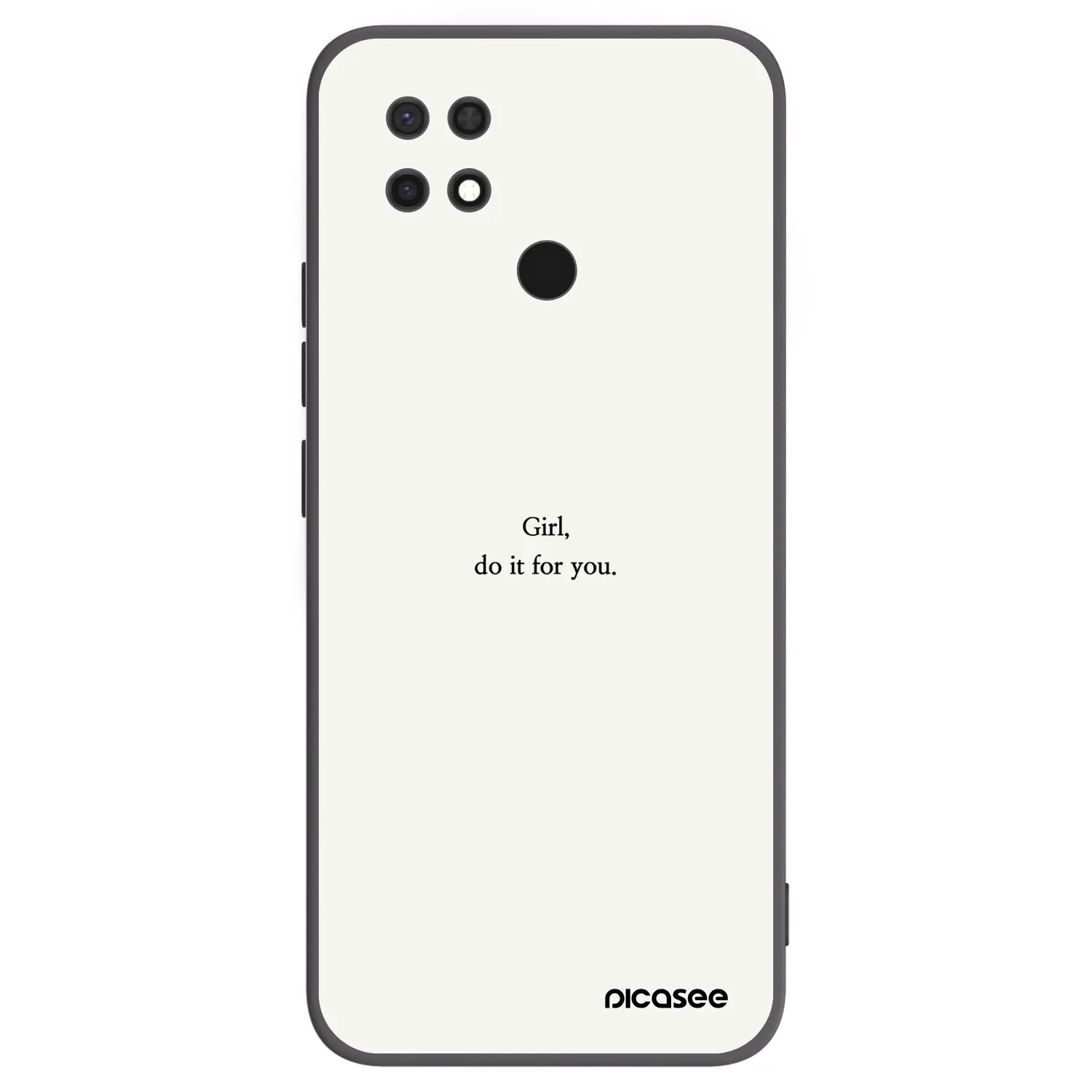 Picasee silikónový čierny obal pre Xiaomi Redmi 10C - Girl, do it for you