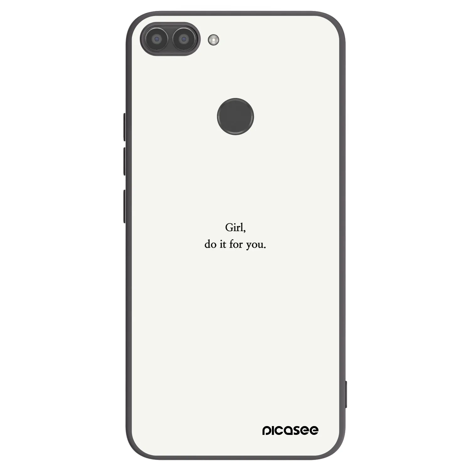 Picasee silikónový čierny obal pre Huawei P Smart - Girl, do it for you