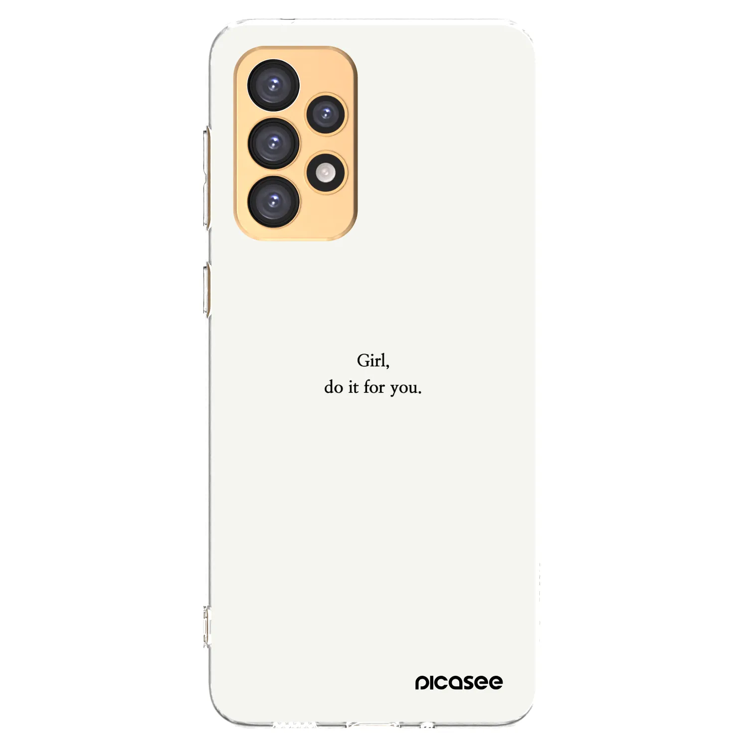 Picasee silikónový prehľadný obal pre Samsung Galaxy A33 5G A336 - Girl, do it for you