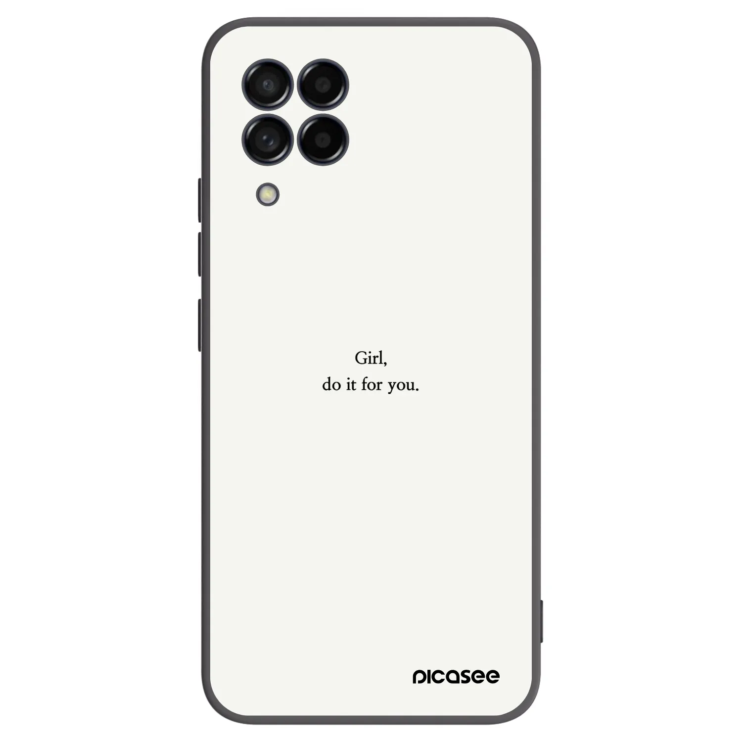 Picasee silikónový čierny obal pre Samsung Galaxy M53 5G - Girl, do it for you