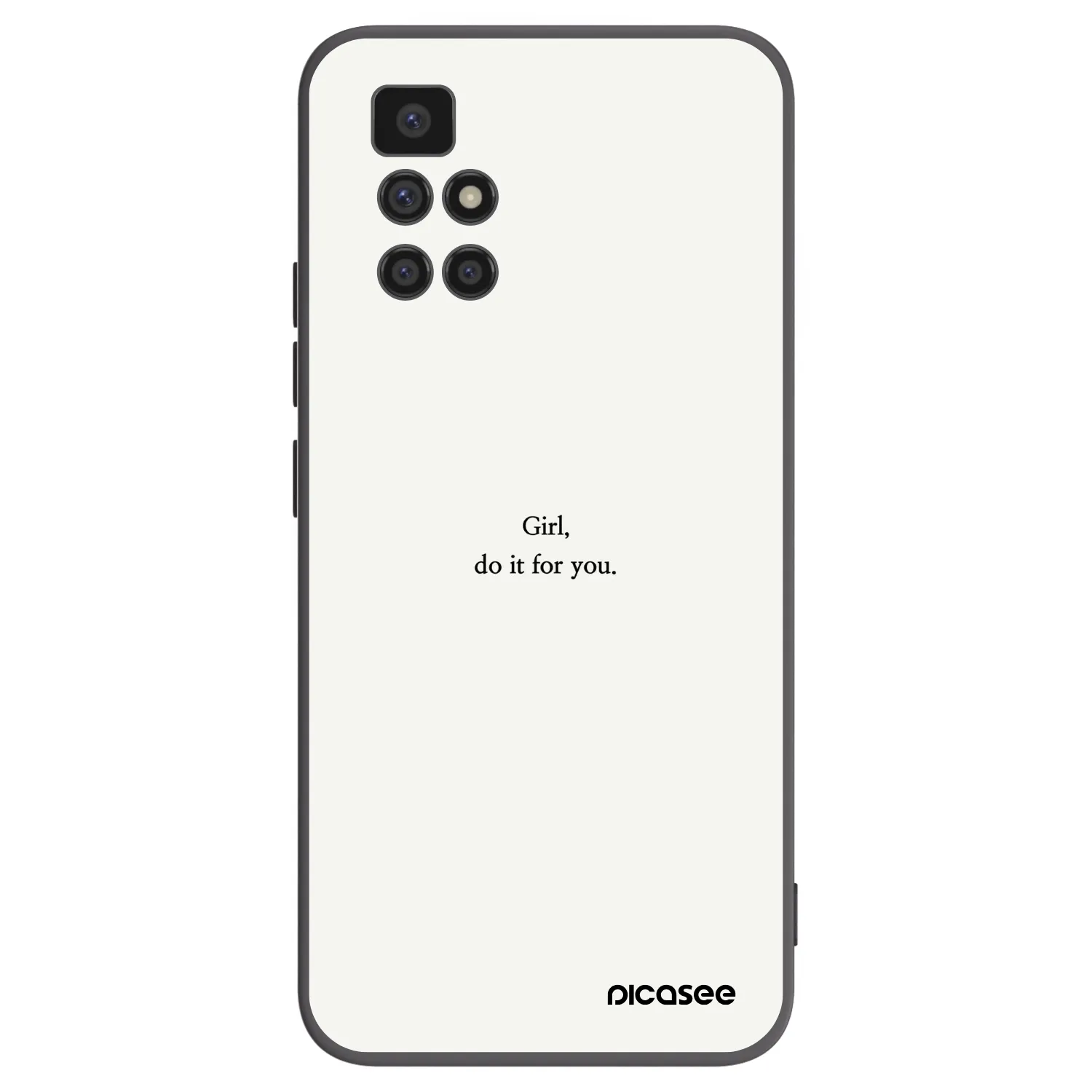 Picasee silikónový čierny obal pre Xiaomi Redmi 10 (2022) - Girl, do it for you