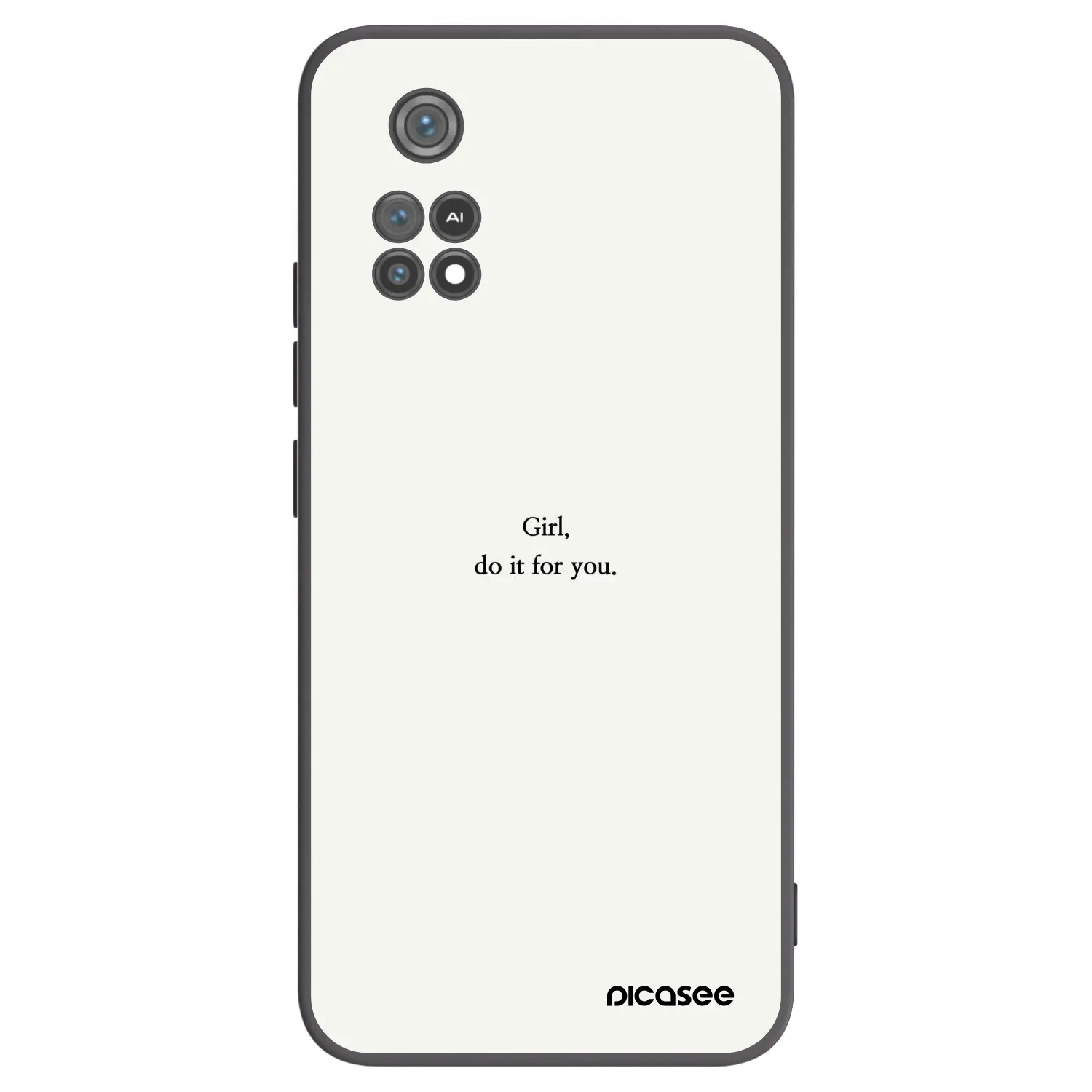 Picasee silikónový čierny obal pre Xiaomi Poco M4 Pro - Girl, do it for you