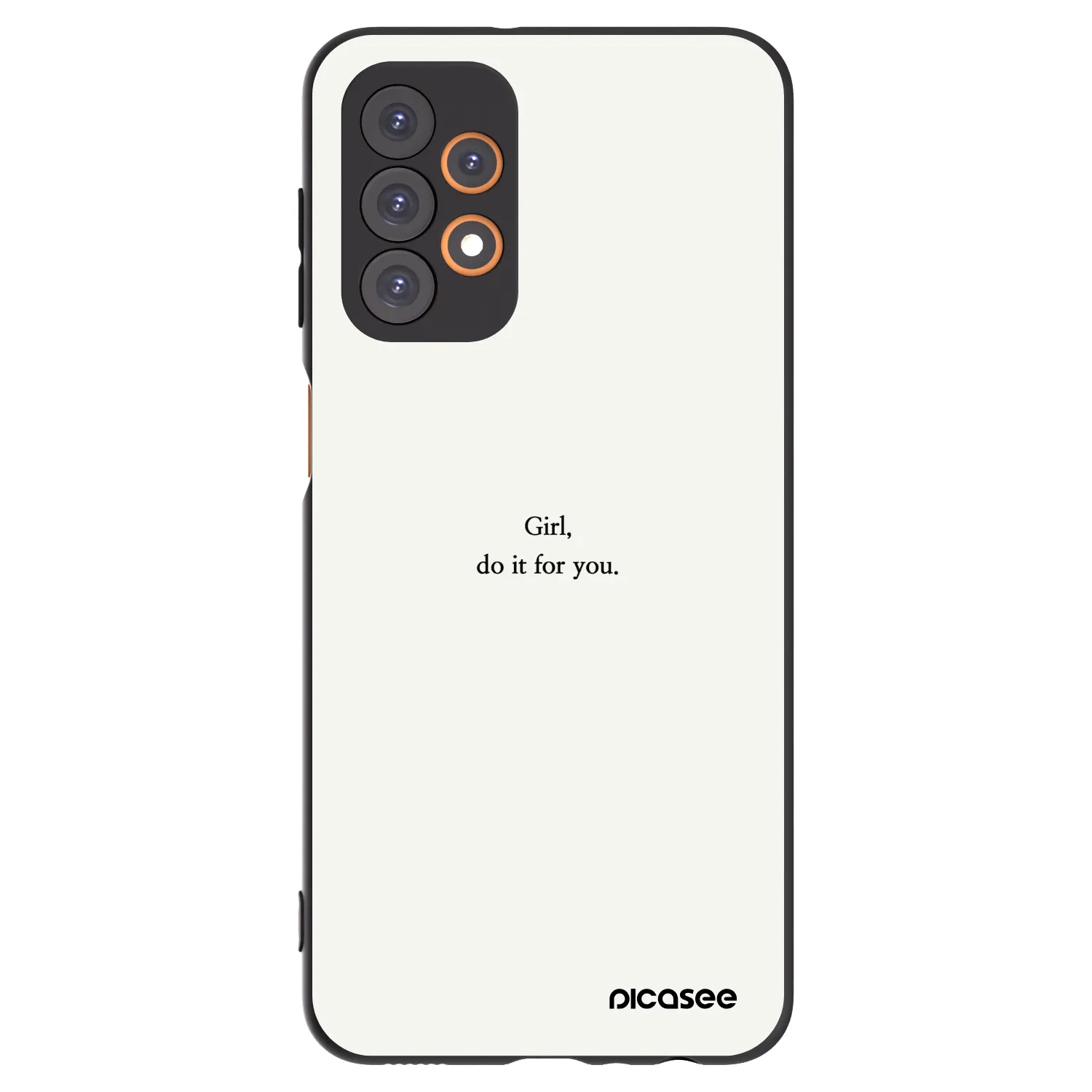 Picasee silikónový čierny obal pre Samsung Galaxy A23 A236B 5G - Girl, do it for you