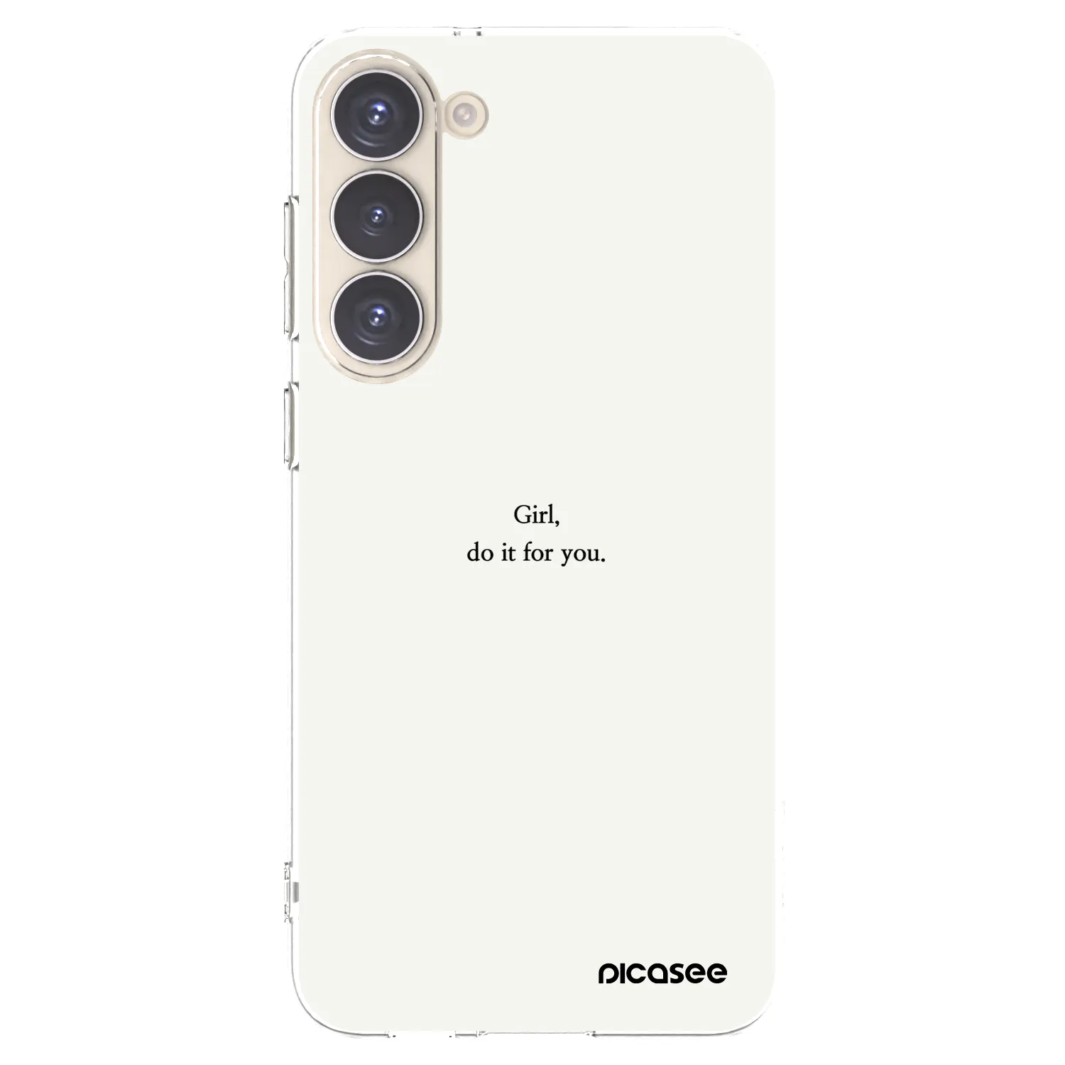 Picasee silikónový prehľadný obal pre Samsung Galaxy S23+ 5G - Girl, do it for you