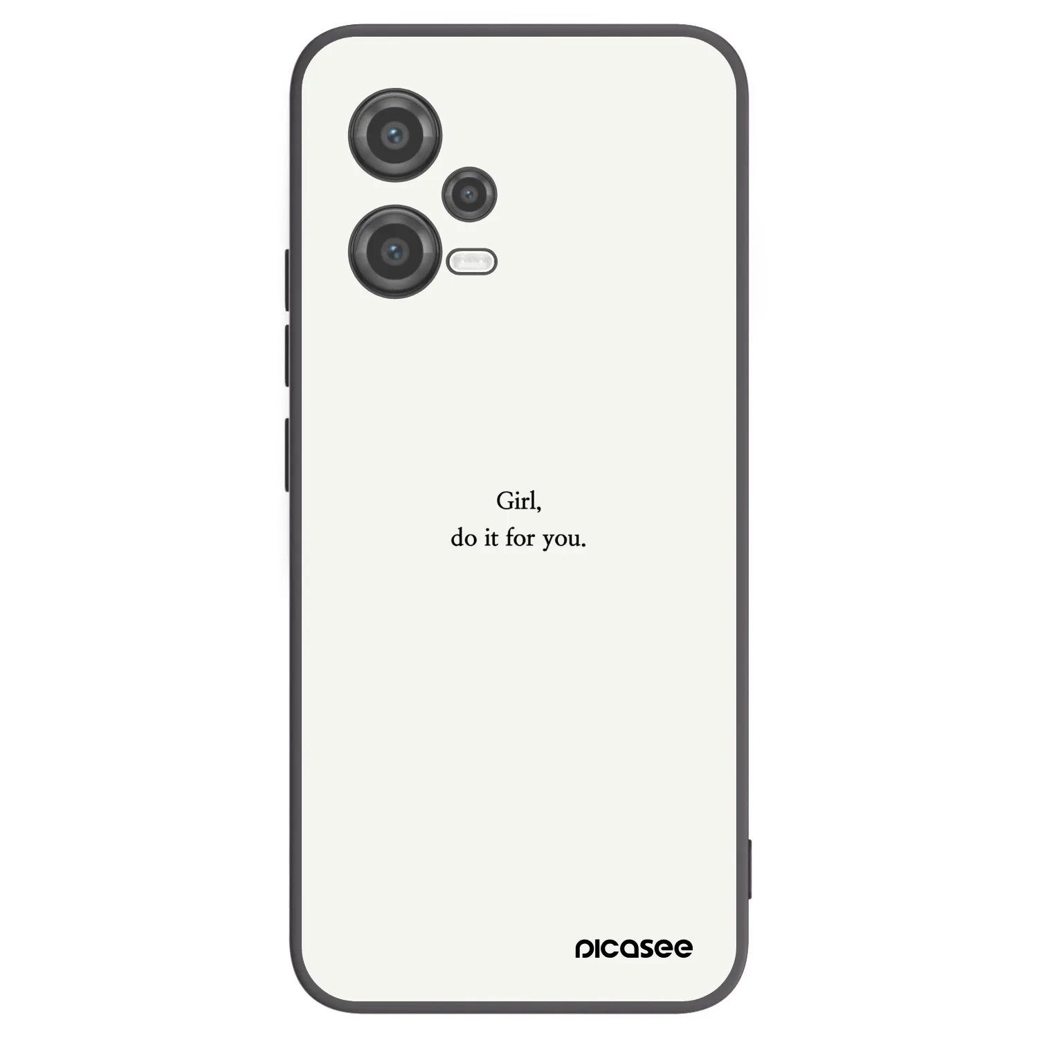 Picasee silikónový čierny obal pre Xiaomi Poco X5 - Girl, do it for you