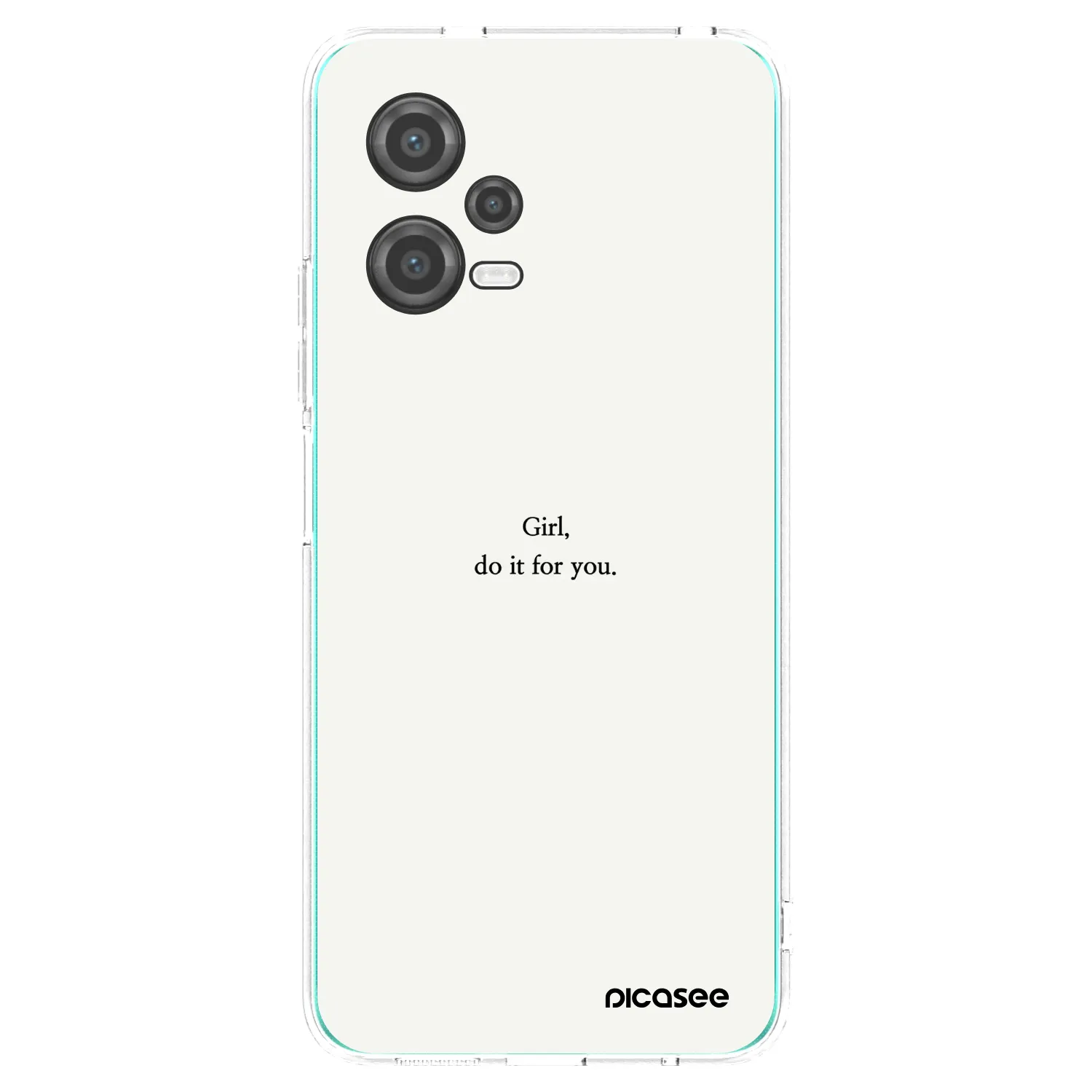 Picasee silikónový prehľadný obal pre Xiaomi Poco X5 - Girl, do it for you