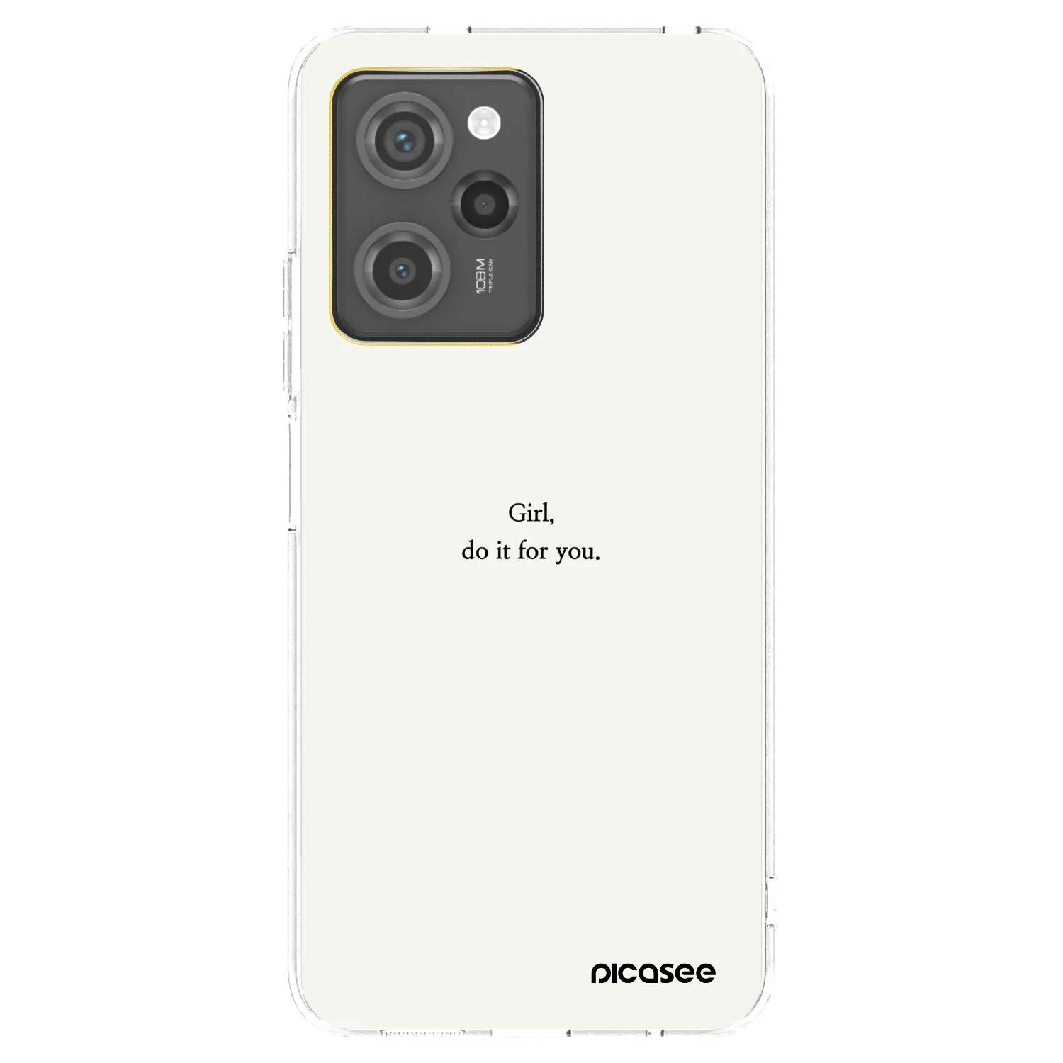 Picasee silikónový čierny obal pre Xiaomi Poco X5 Pro - Girl, do it for you