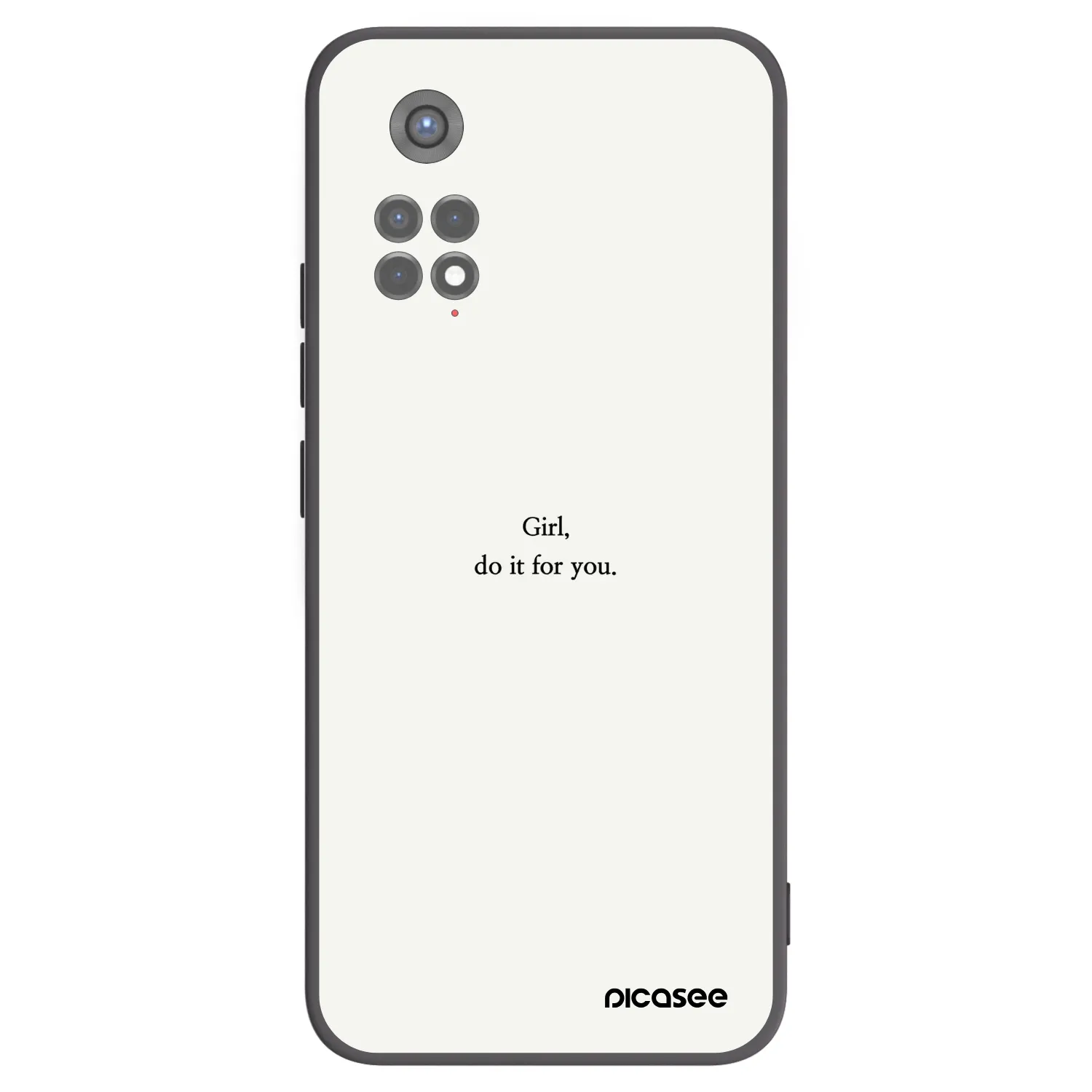 Picasee silikónový čierny obal pre Xiaomi Redmi Note 11S 5G - Girl, do it for you