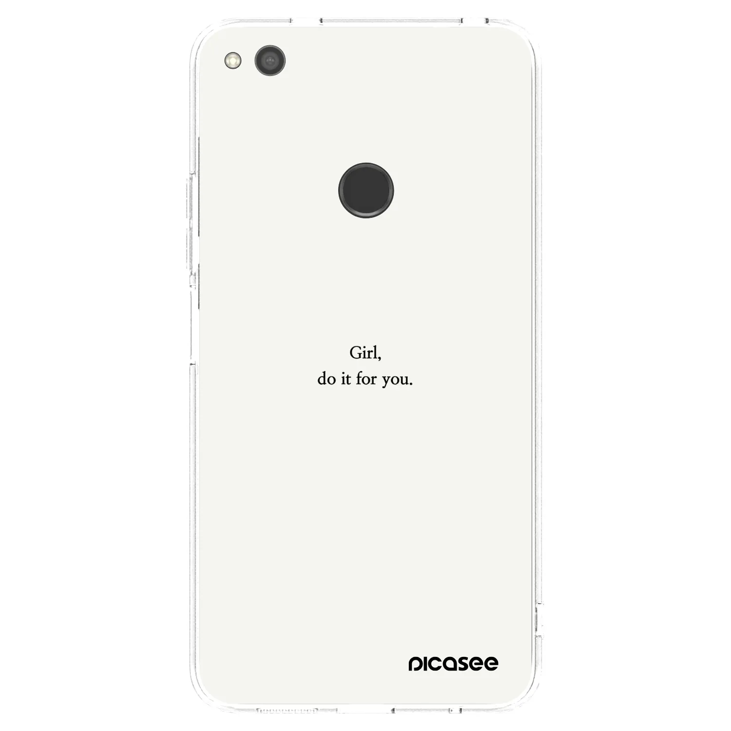 Picasee silikónový prehľadný obal pre Huawei P9 Lite 2017 - Girl, do it for you