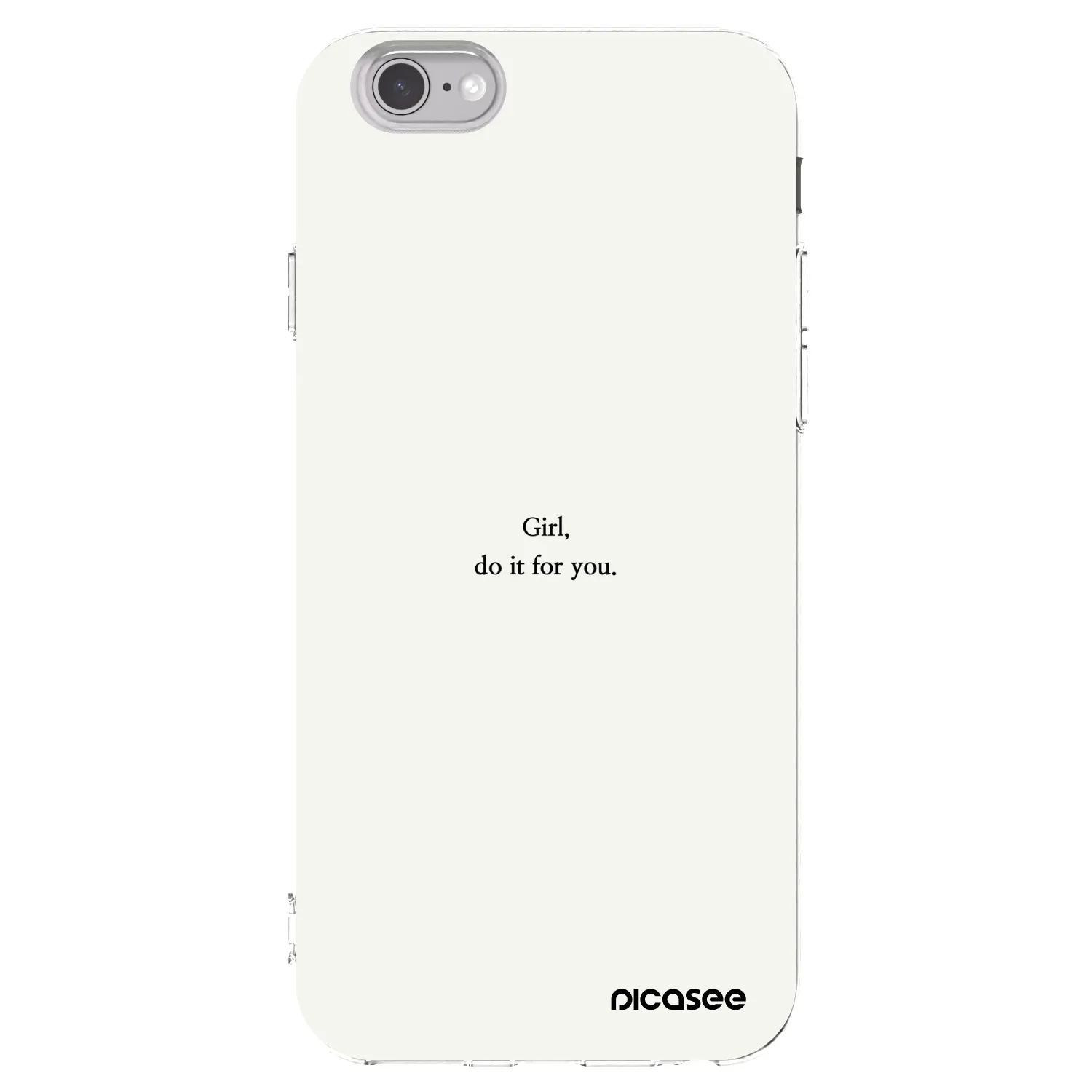 Picasee silikónový prehľadný obal pre Apple iPhone 6/6S - Girl, do it for you