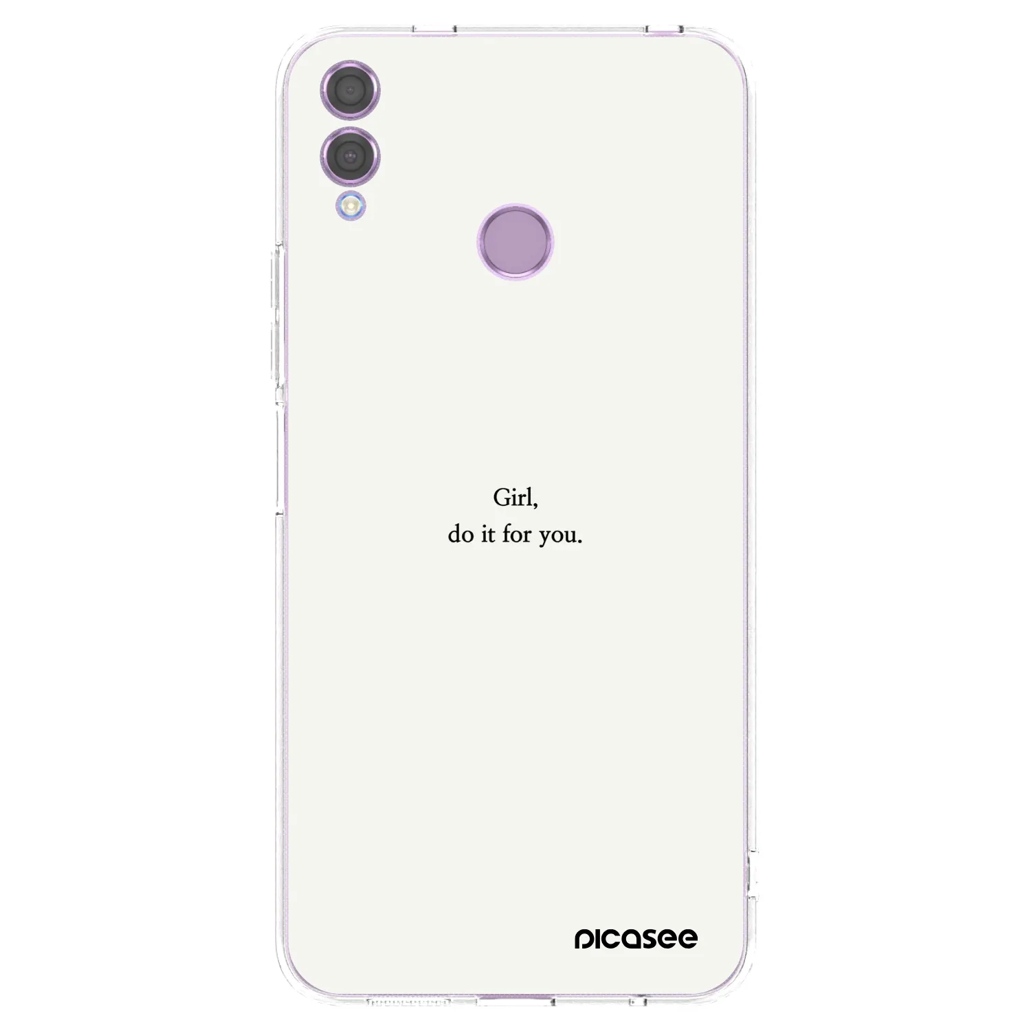 Picasee silikónový prehľadný obal pre Honor 8X - Girl, do it for you