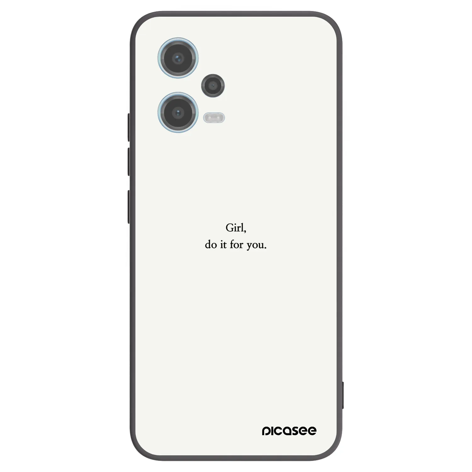 Picasee silikónový čierny obal pre Xiaomi Redmi Note 12 5G - Girl, do it for you