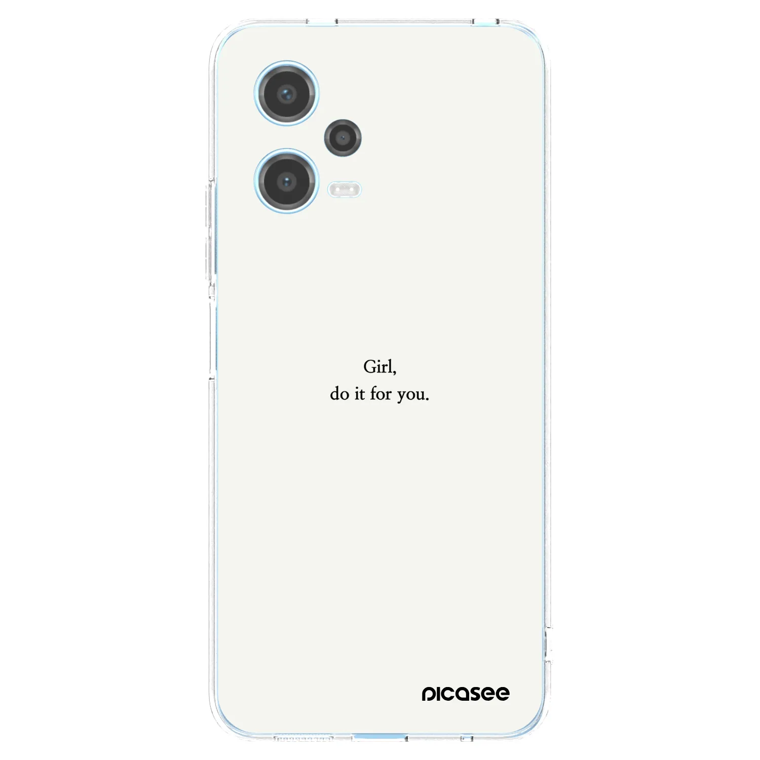 Picasee silikónový prehľadný obal pre Xiaomi Redmi Note 12 5G - Girl, do it for you
