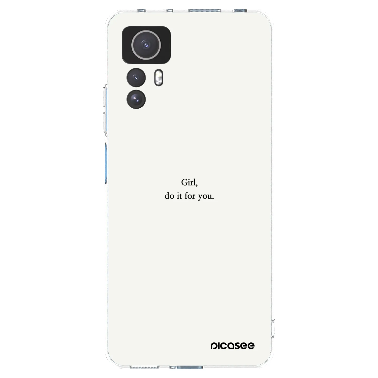 Picasee silikónový prehľadný obal pre Xiaomi Redmi Note 12S - Girl, do it for you