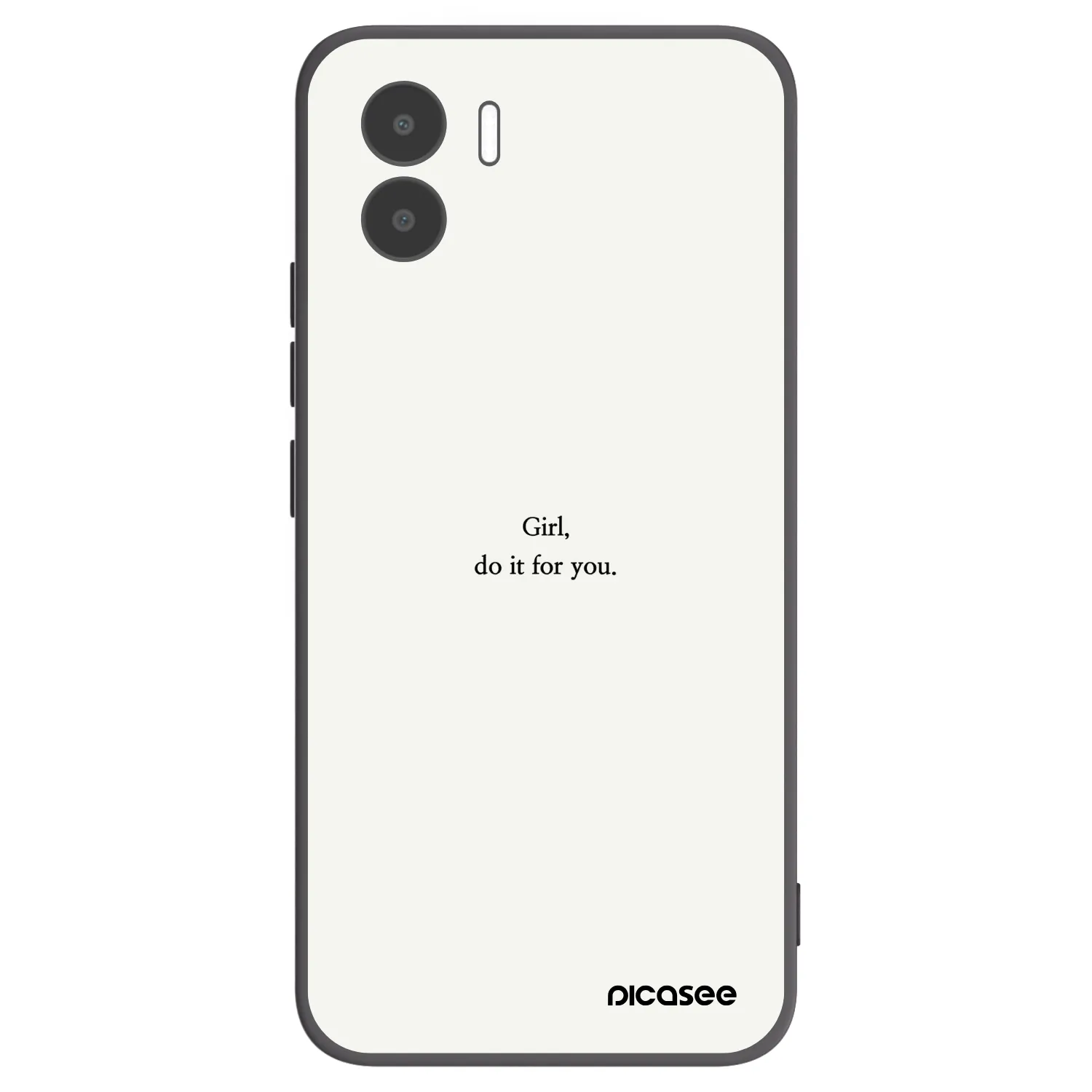Picasee silikónový čierny obal pre Xiaomi Redmi A2 - Girl, do it for you
