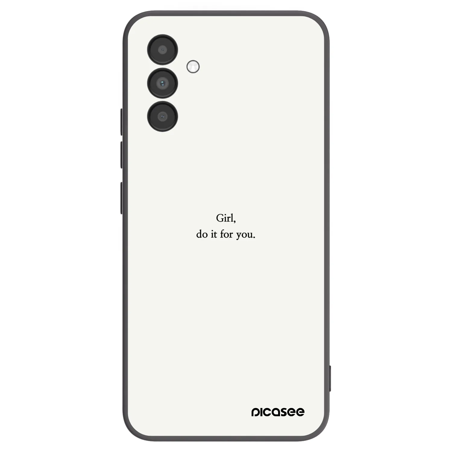 Picasee silikónový čierny obal pre Samsung Galaxy A04s A047F - Girl, do it for you