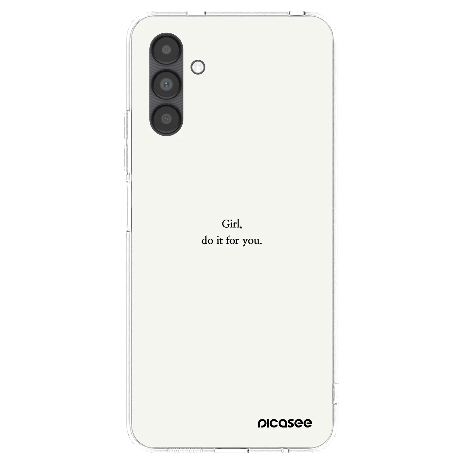 Picasee silikónový prehľadný obal pre Samsung Galaxy A04s A047F - Girl, do it for you