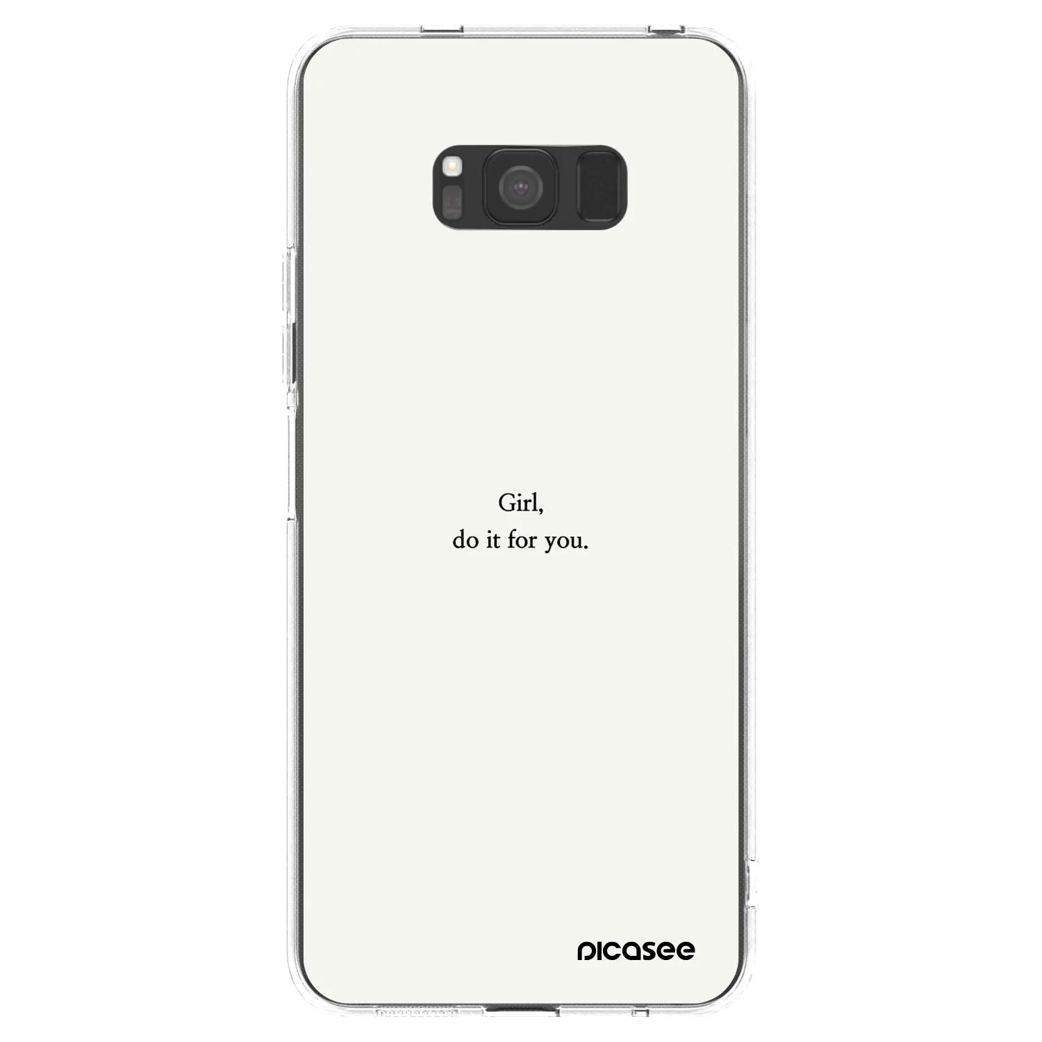Picasee silikónový prehľadný obal pre Samsung Galaxy S8 G950F - Girl, do it for you
