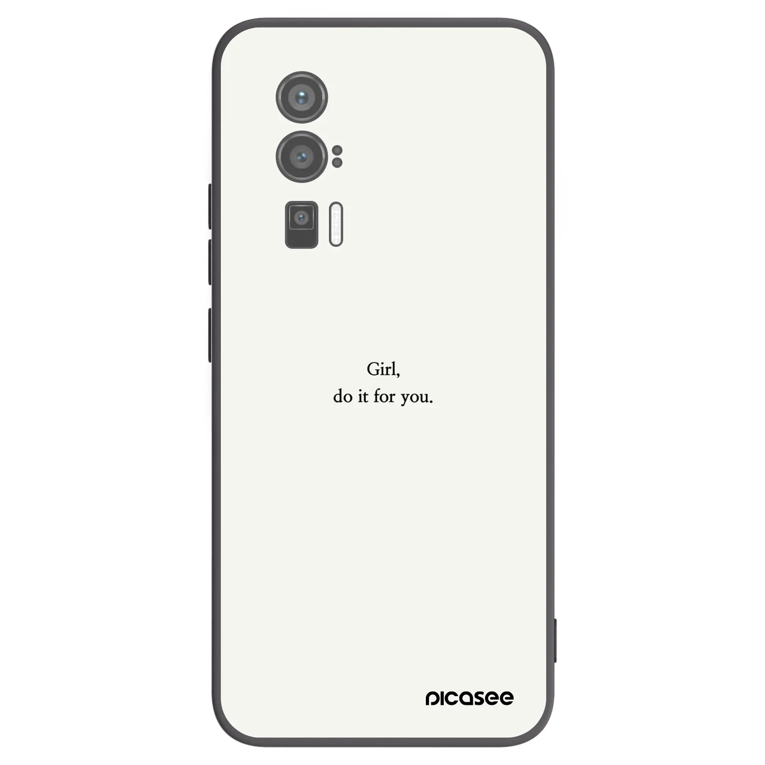 Picasee silikónový čierny obal pre Xiaomi Poco F5 Pro 5G - Girl, do it for you