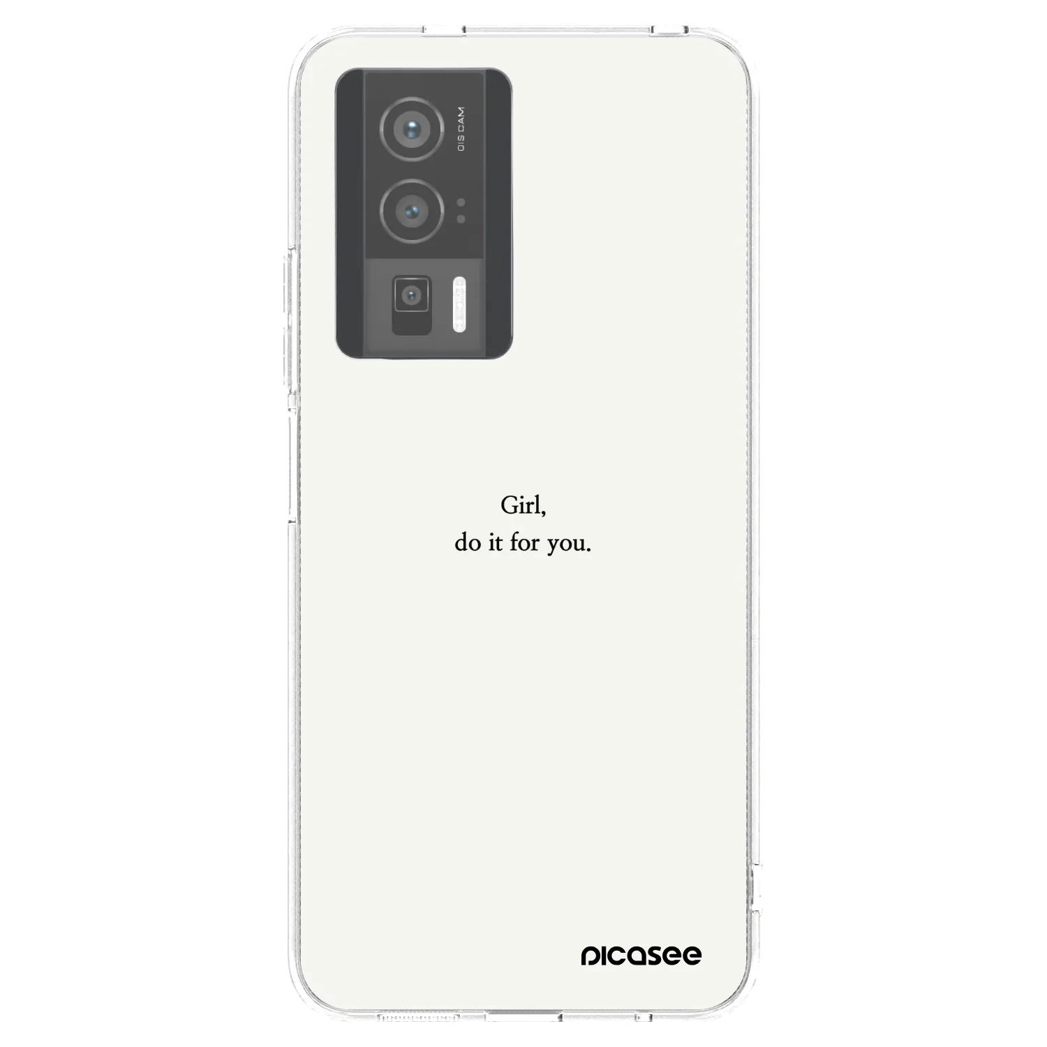 Picasee silikónový prehľadný obal pre Xiaomi Poco F5 Pro 5G - Girl, do it for you