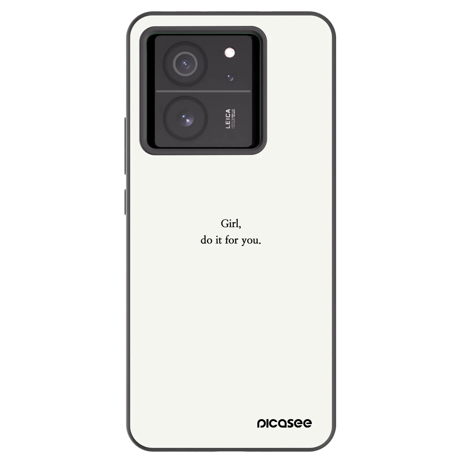 Picasee silikónový čierny obal pre Xiaomi 13T Pro - Girl, do it for you