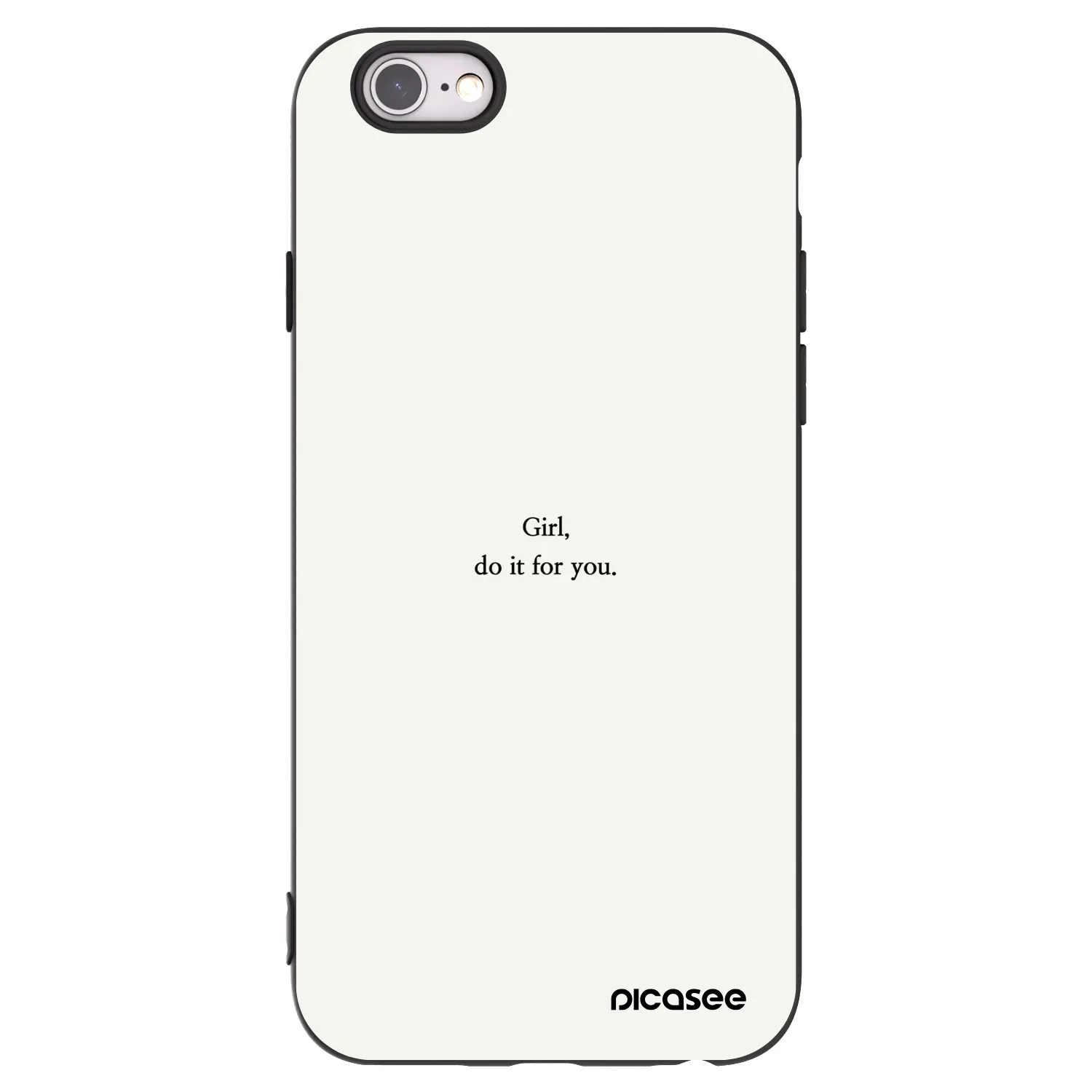 Picasee silikónový čierny obal pre Apple iPhone 6/6S - Girl, do it for you