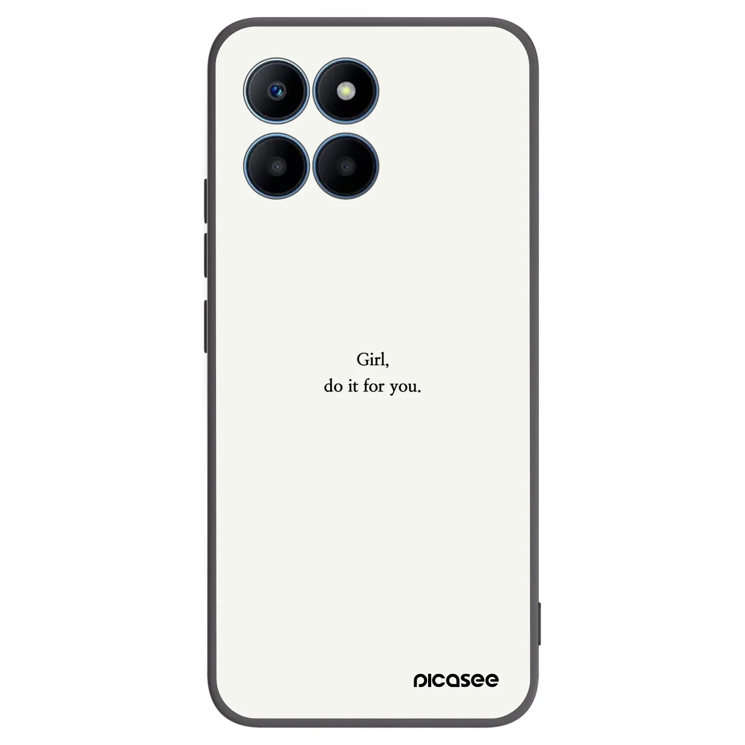 Picasee silikónový čierny obal pre Honor 70 Lite - Girl, do it for you