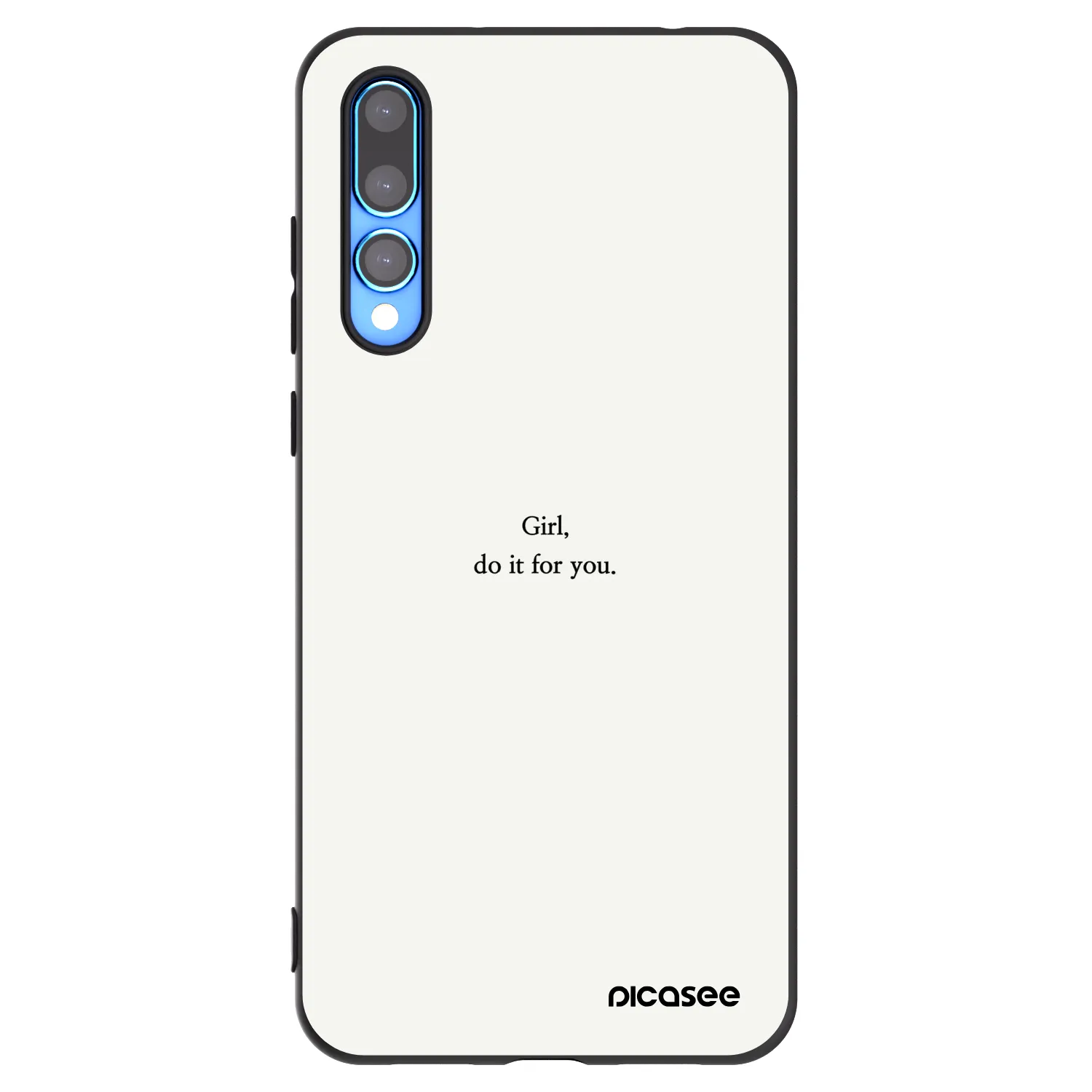 Picasee silikónový čierny obal pre Huawei P20 Pro - Girl, do it for you