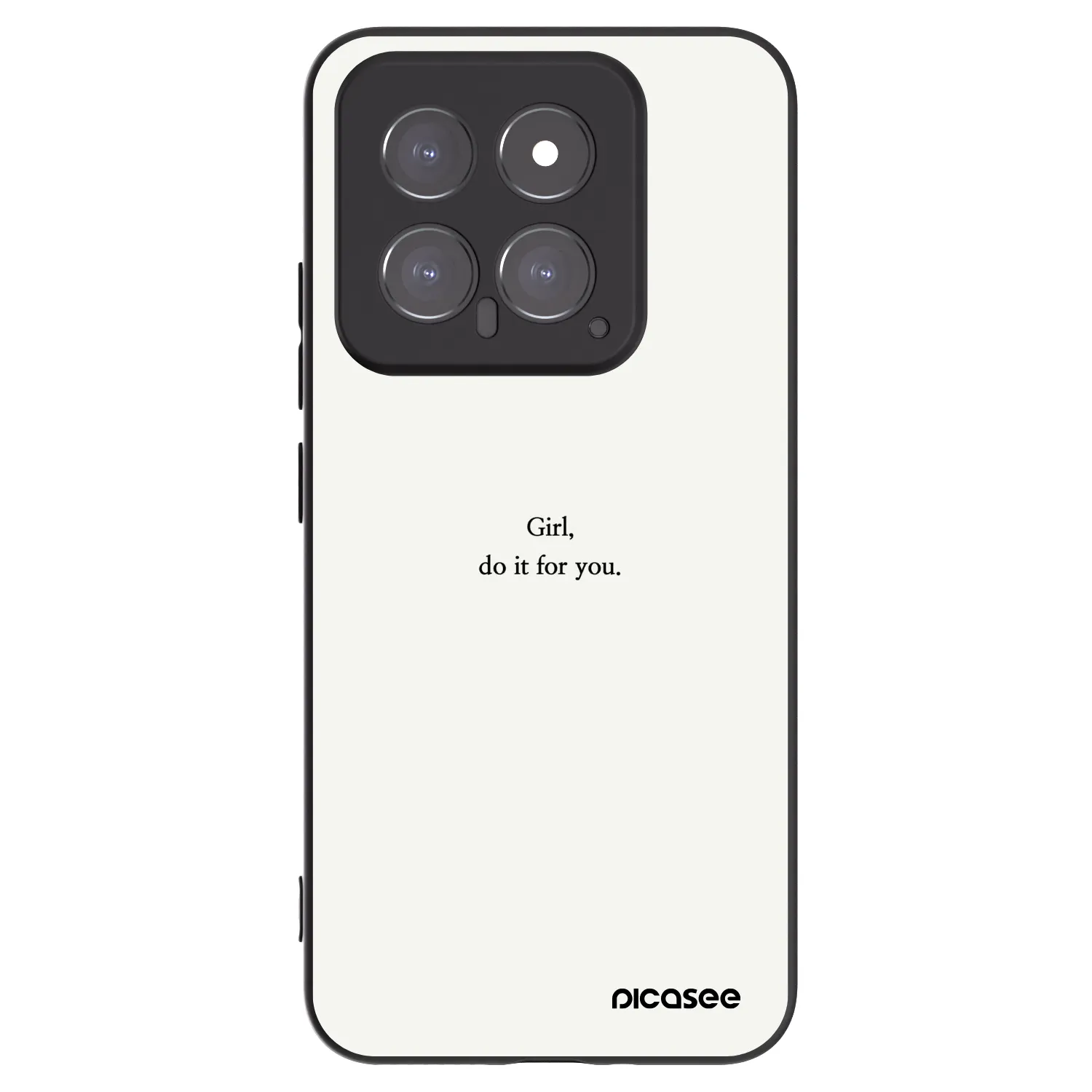 Picasee silikónový čierny obal pre Xiaomi 14 - Girl, do it for you