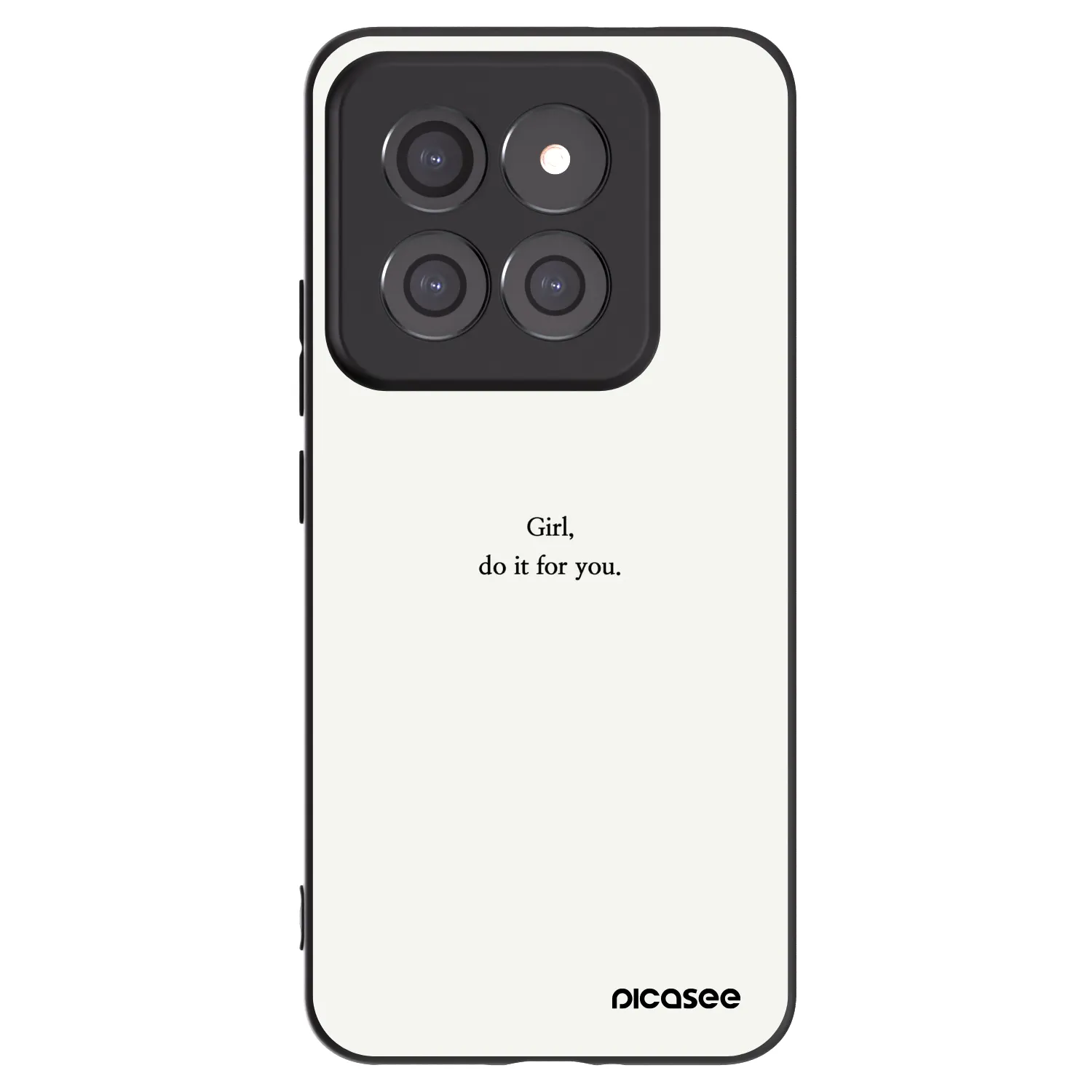 Picasee silikónový čierny obal pre Xiaomi 14 Pro - Girl, do it for you