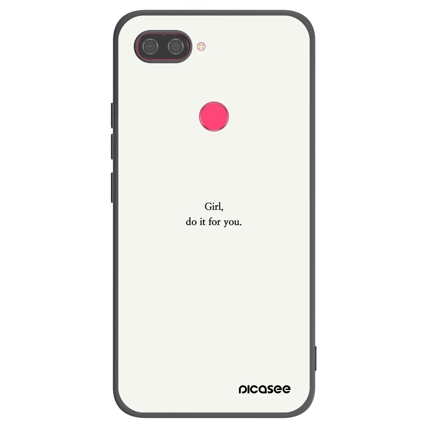 Picasee silikónový čierny obal pre Xiaomi Mi 8 Lite - Girl, do it for you