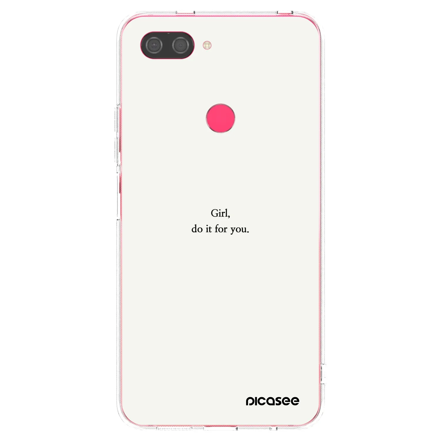 Picasee silikónový prehľadný obal pre Xiaomi Mi 8 Lite - Girl, do it for you