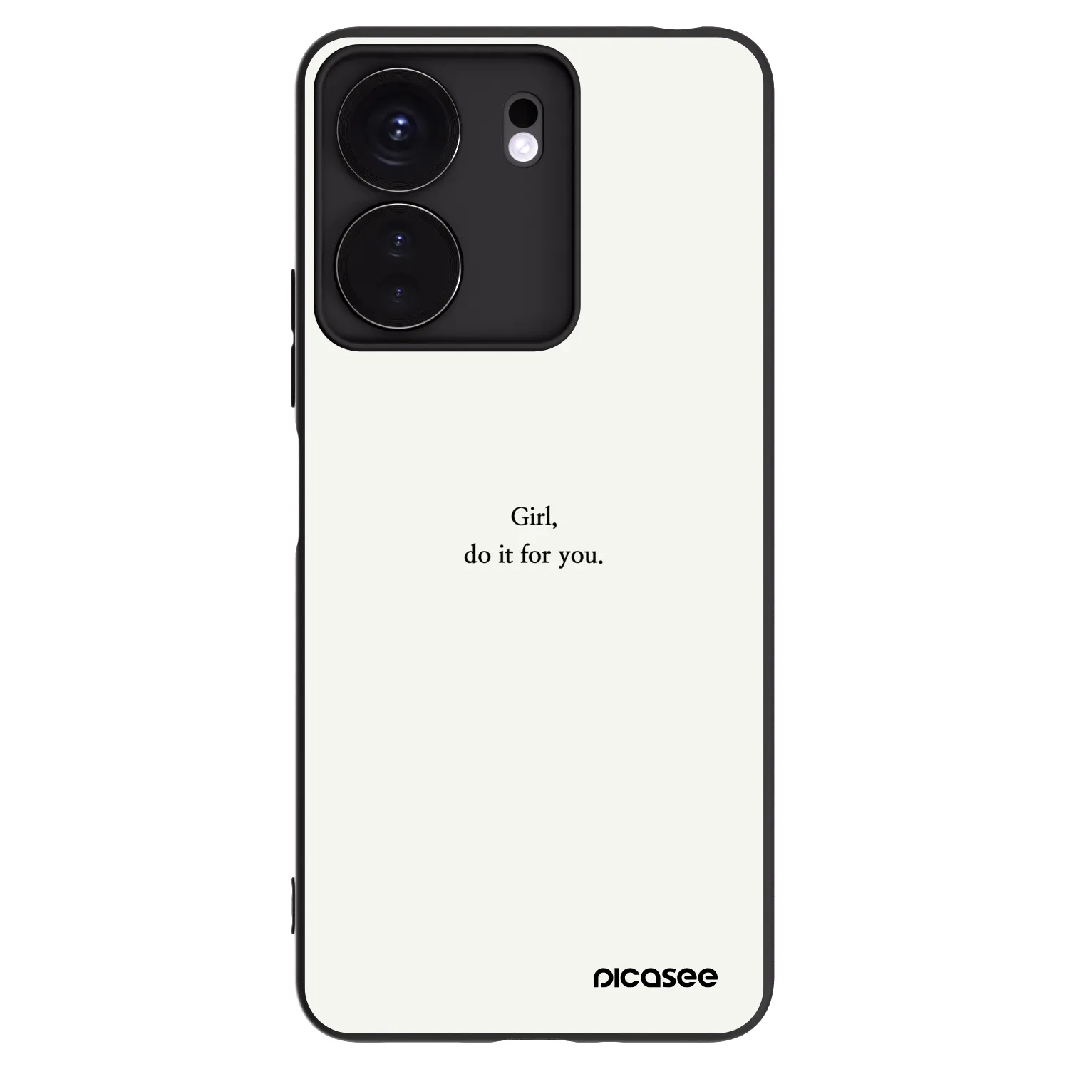 Picasee silikónový čierny obal pre Xiaomi Redmi 13C 4G - Girl, do it for you