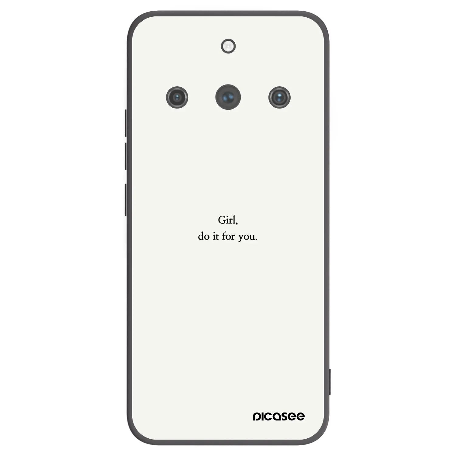Picasee silikónový čierny obal pre Realme 11 Pro+ - Girl, do it for you