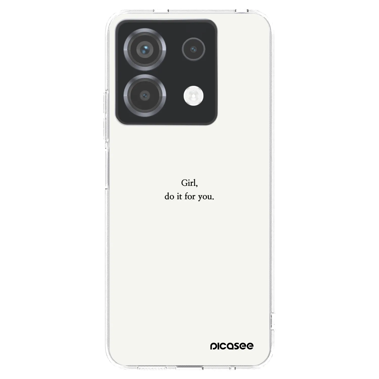 Picasee silikónový prehľadný obal pre Xiaomi Poco X6 - Girl, do it for you