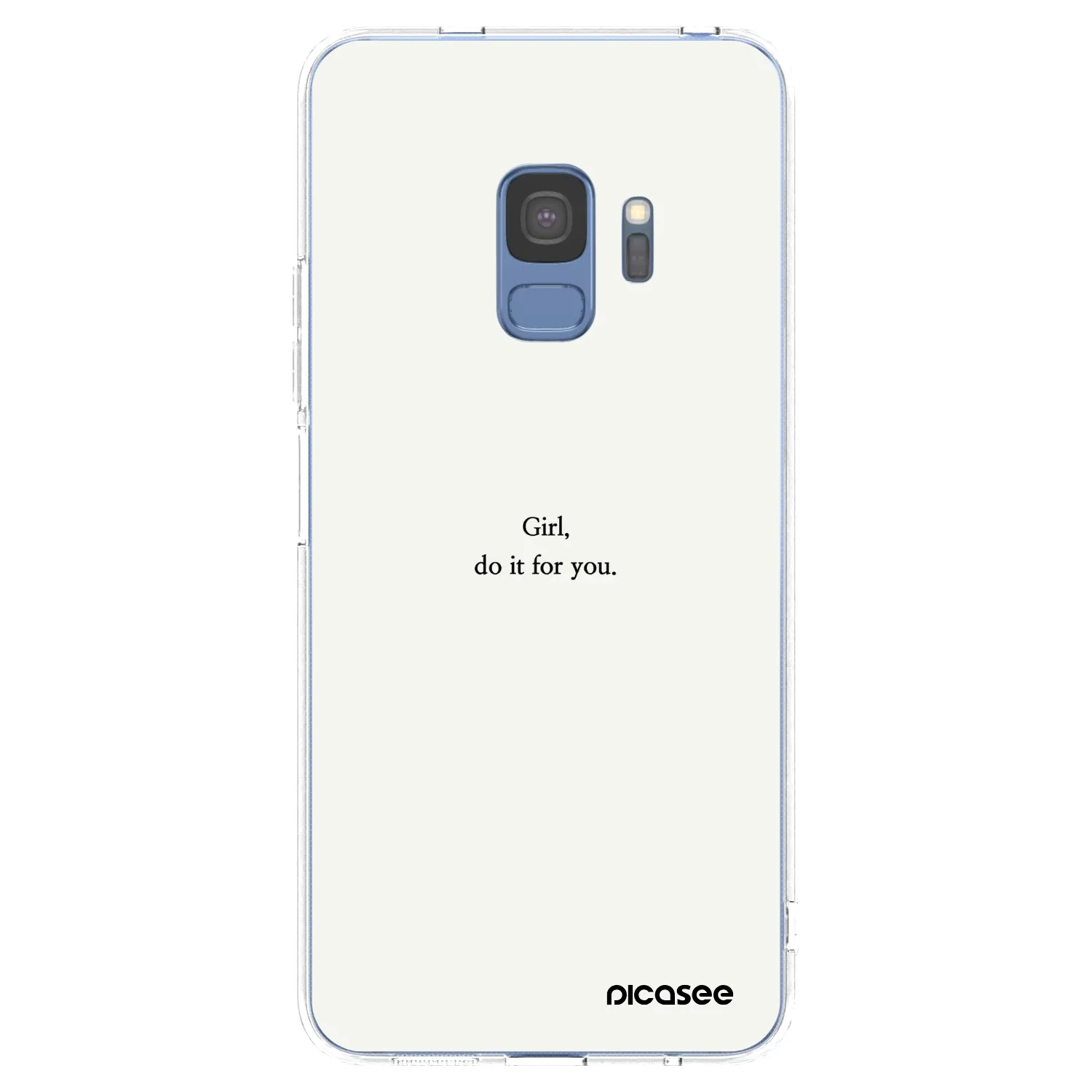 Picasee silikónový prehľadný obal pre Samsung Galaxy S9 G960F - Girl, do it for you