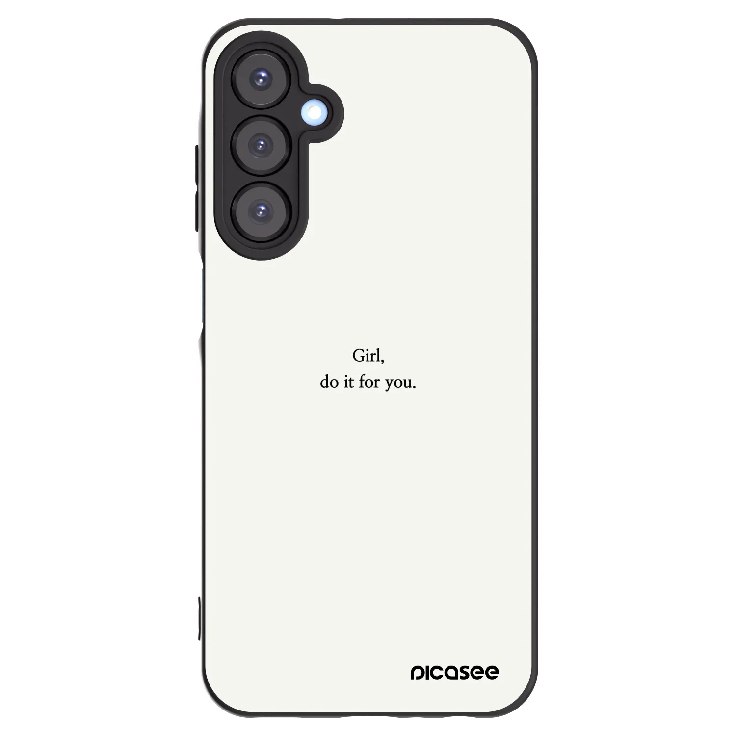 Picasee silikónový čierny obal pre Samsung Galaxy A25 A256B 5G - Girl, do it for you