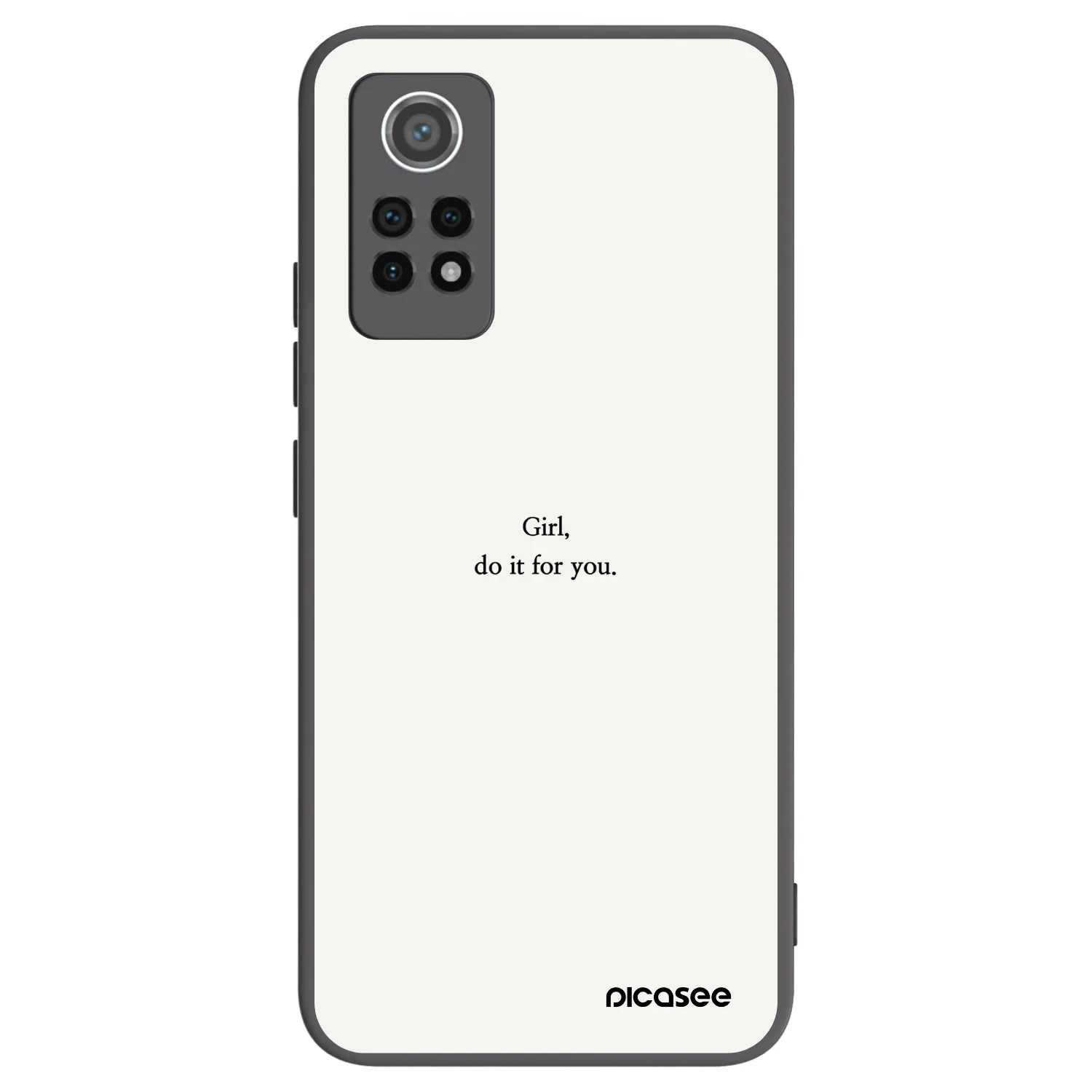 Picasee silikónový čierny obal pre Xiaomi Redmi Note 12 Pro 4G - Girl, do it for you